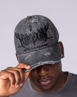 Gothic Dad Cap - Washed Dark Grey