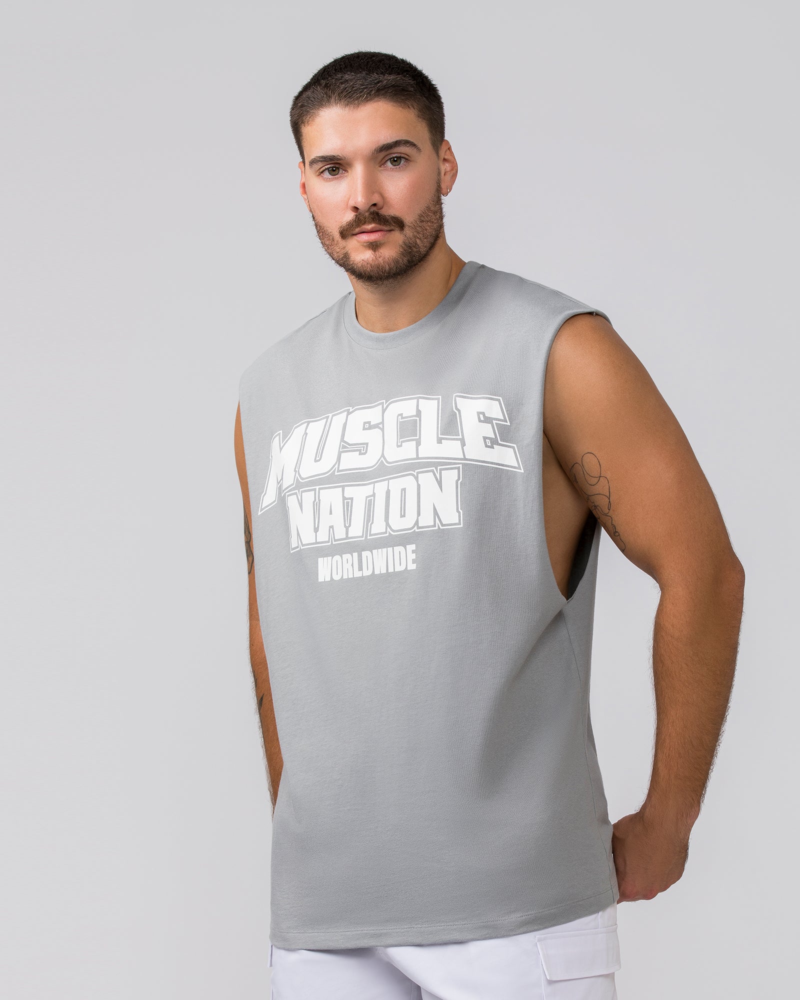 Lifting Muscle Tank - Jet Grey