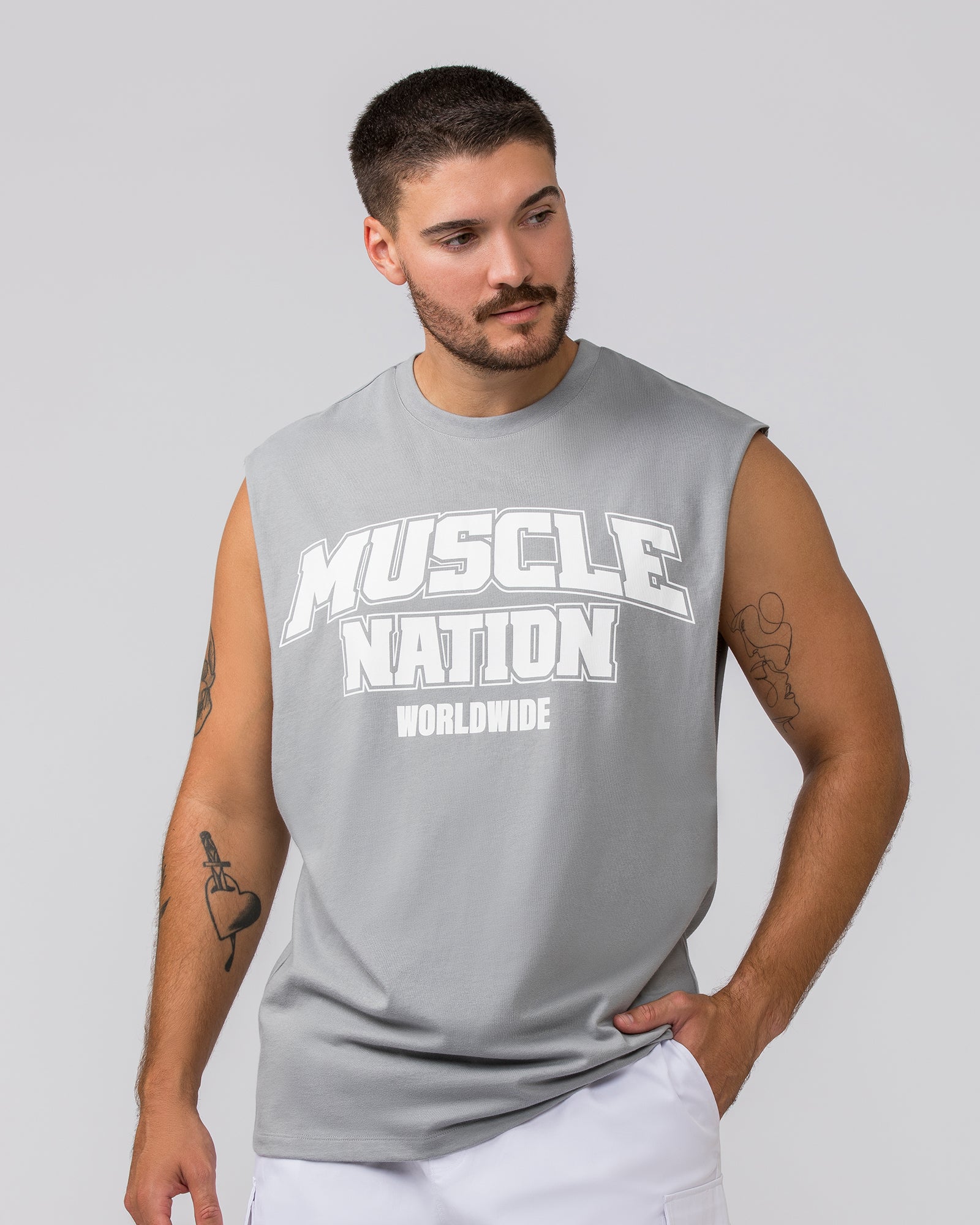 Lifting Muscle Tank - Jet Grey