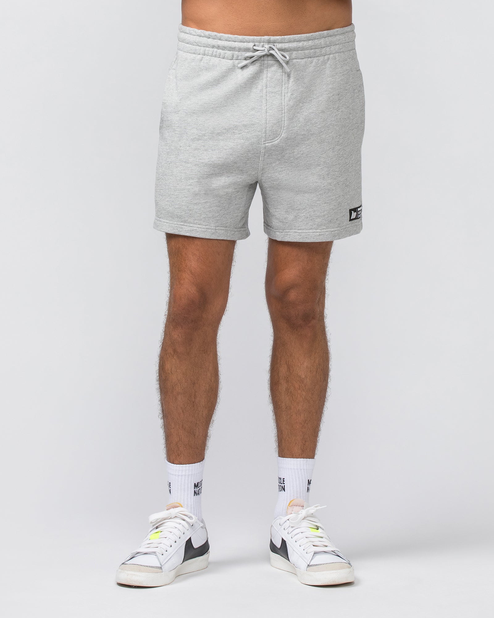 Sweat 5" Shorts - Grey Marl-Shorts-S-032444GRYMRL-S-MNAPPRL30641-1-Muscle Nation