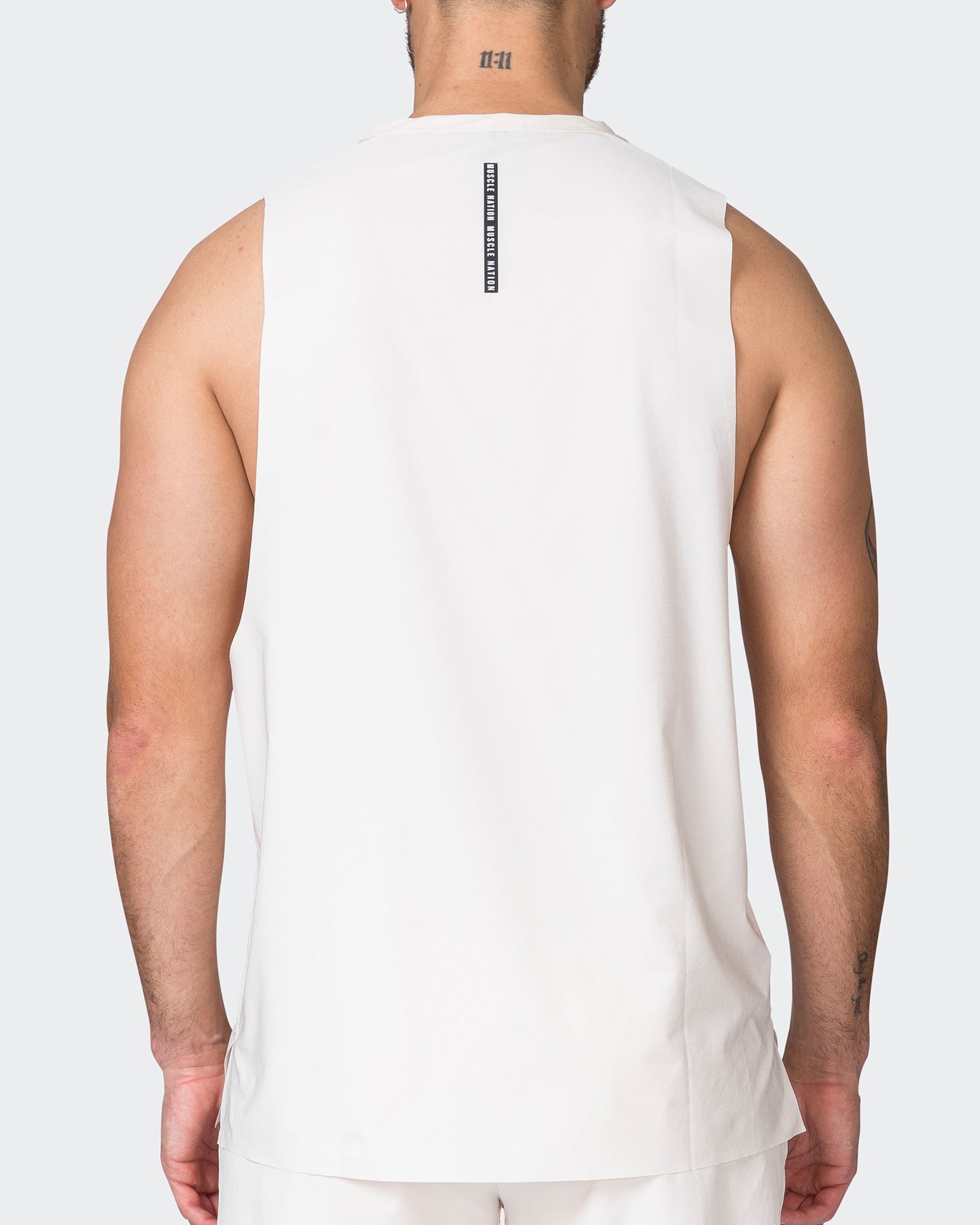 Replay Laser Cut Tank - Travertine-Singlets & Tanks-S-052329TRAV-S-MNAPPRL25093-6-Muscle Nation