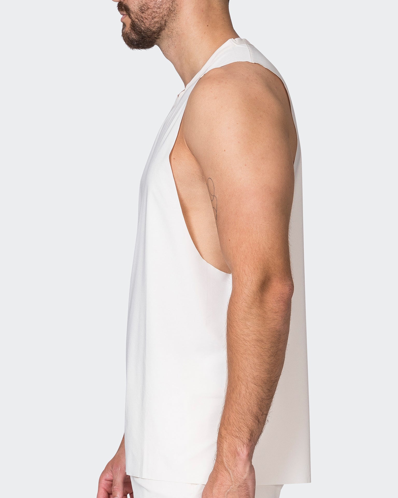 Replay Laser Cut Tank - Travertine-Singlets & Tanks-S-052329TRAV-S-MNAPPRL25093-4-Muscle Nation