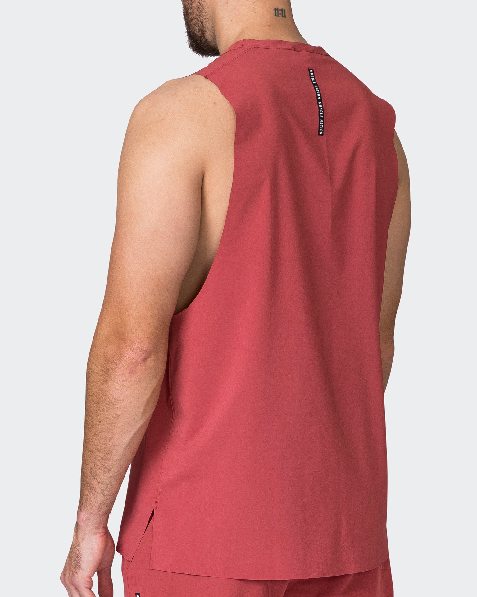Replay Laser Cut Tank - Dusty Red-Singlets & Tanks-S-052329DTSYRD-S-MNAPPRL25086-5-Muscle Nation