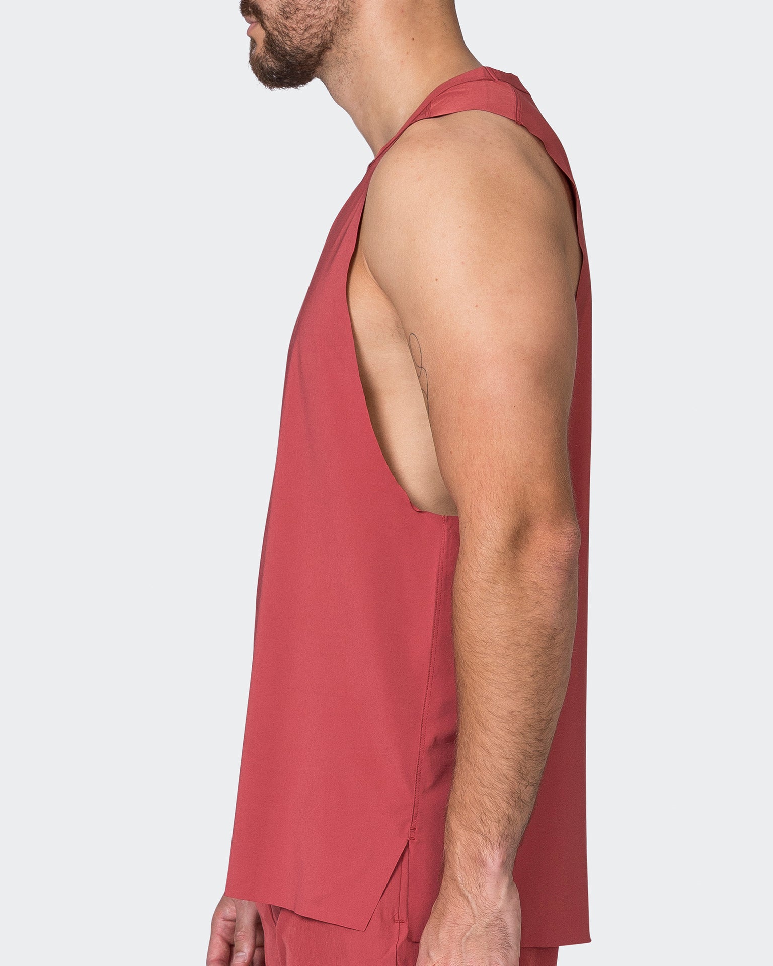 Replay Laser Cut Tank - Dusty Red-Singlets & Tanks-S-052329DTSYRD-S-MNAPPRL25086-4-Muscle Nation