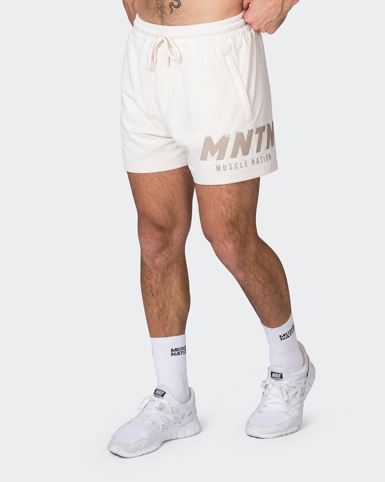 MNTN Lay Up 3.5" Shorts - Travertine