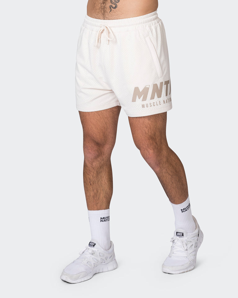 MNTN Lay Up 3.5" Shorts - Travertine