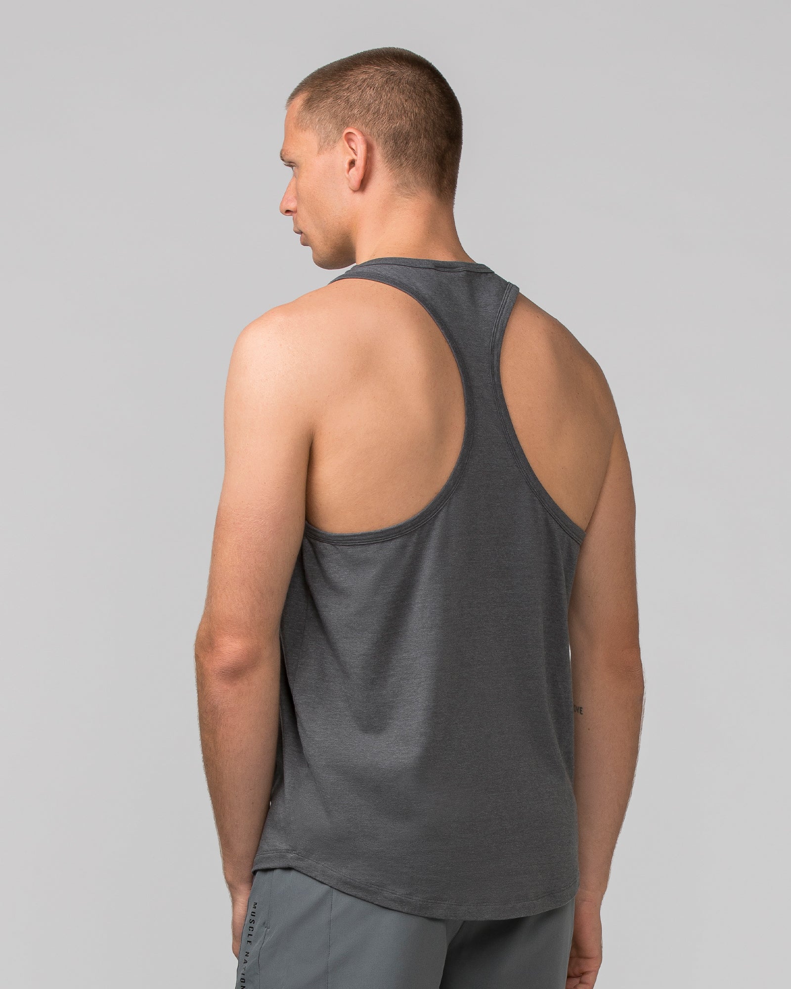 Striker Y Back Singlet - Tornado Marl