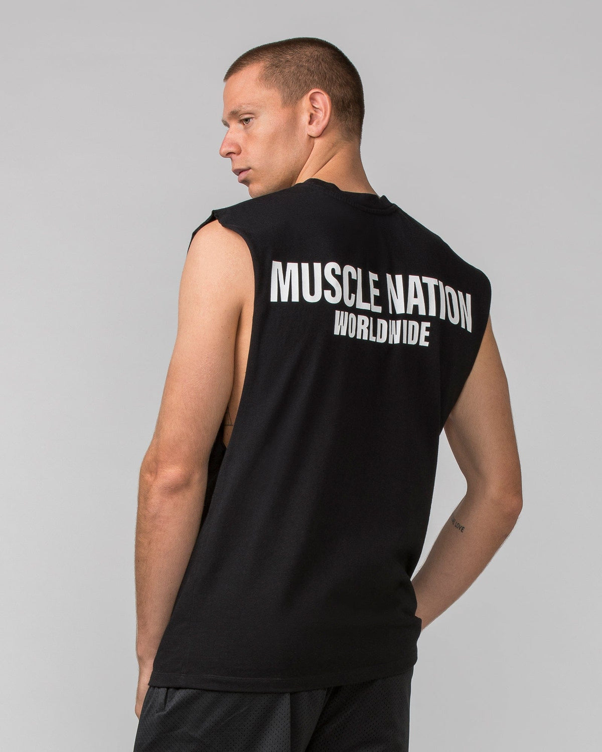 Worldwide Muscle Tank Black | Men's Muscle Tank | Muscle Nation