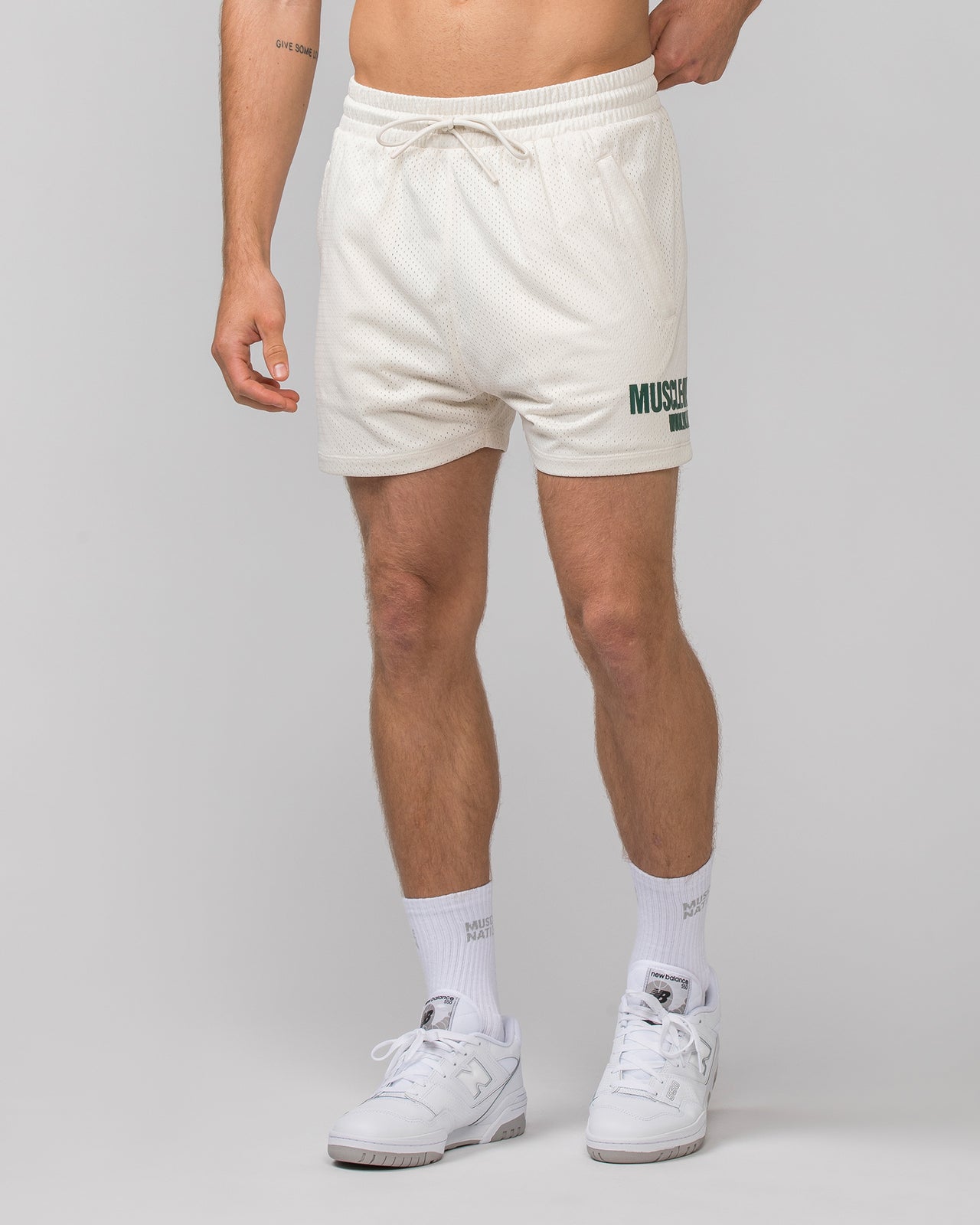 Worldwide Lay Up 3.5" Shorts - Travertine-Shorts-S-062404TRAV-S-MNAPPRL31779-2-Muscle Nation