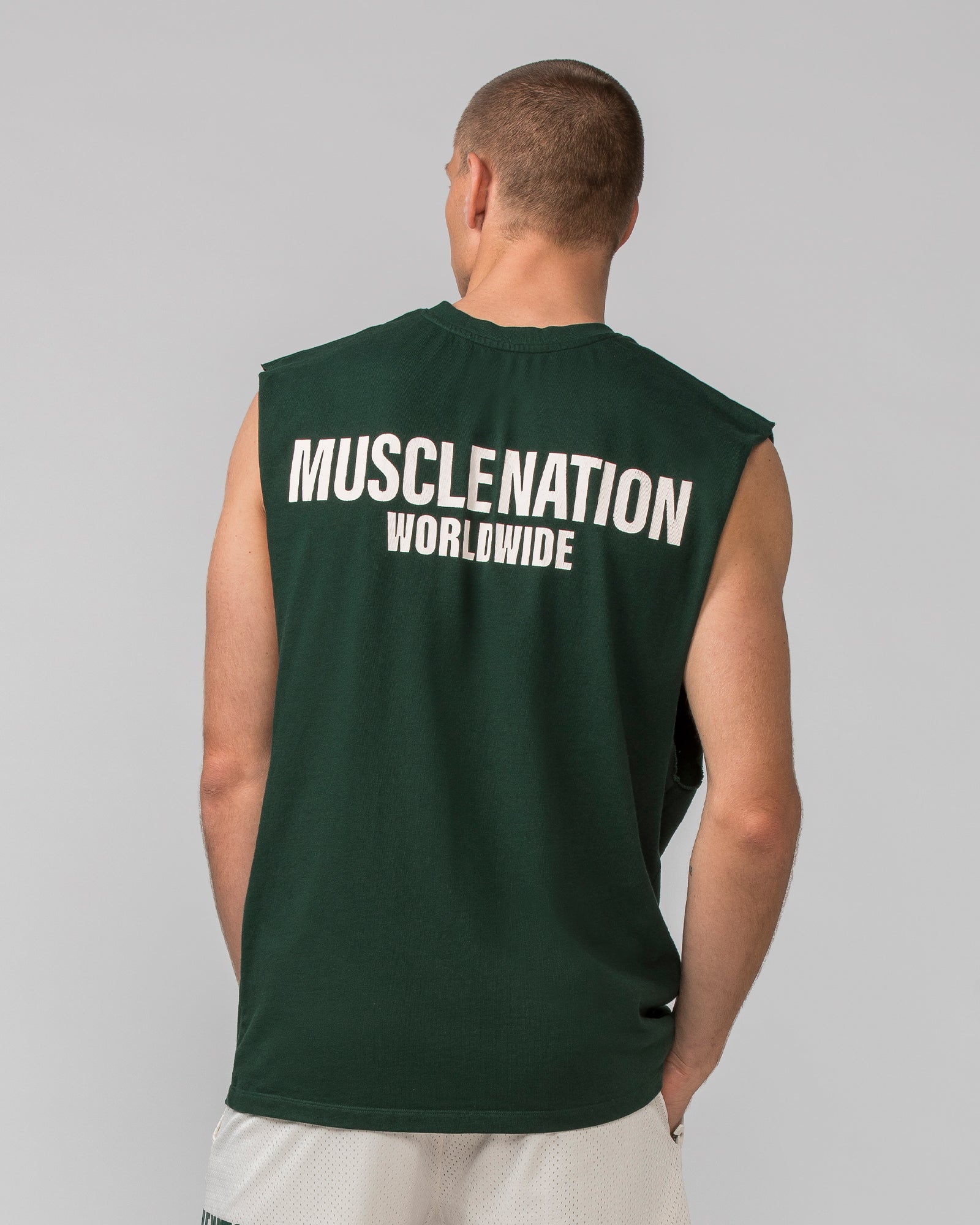 Worldwide Muscle Tank - Forest Green