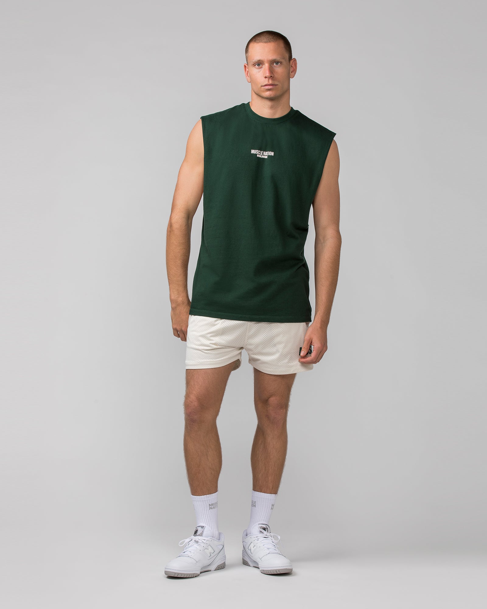 Worldwide Muscle Tank - Forest Green