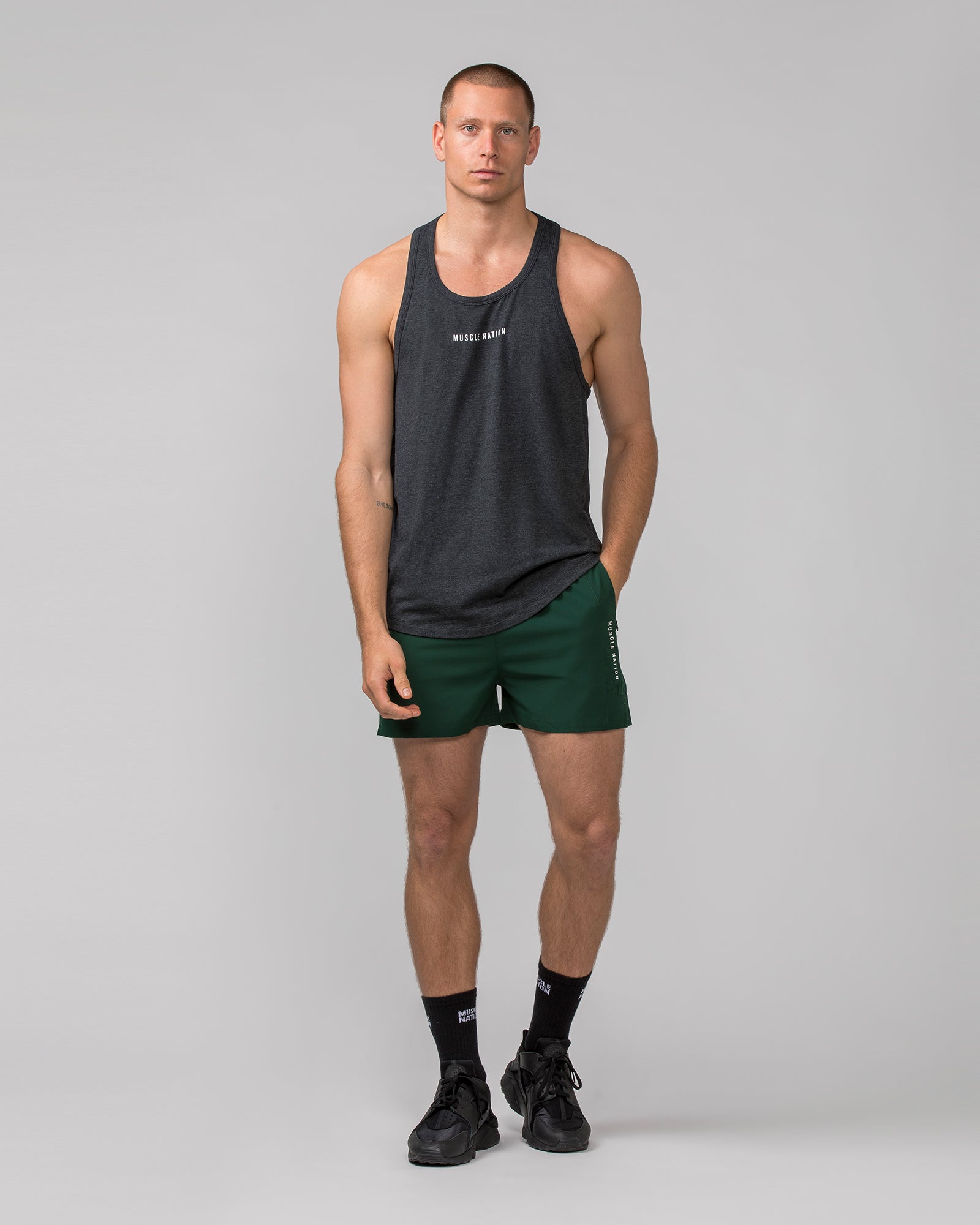 Streamline Training Shorts - Forest Green