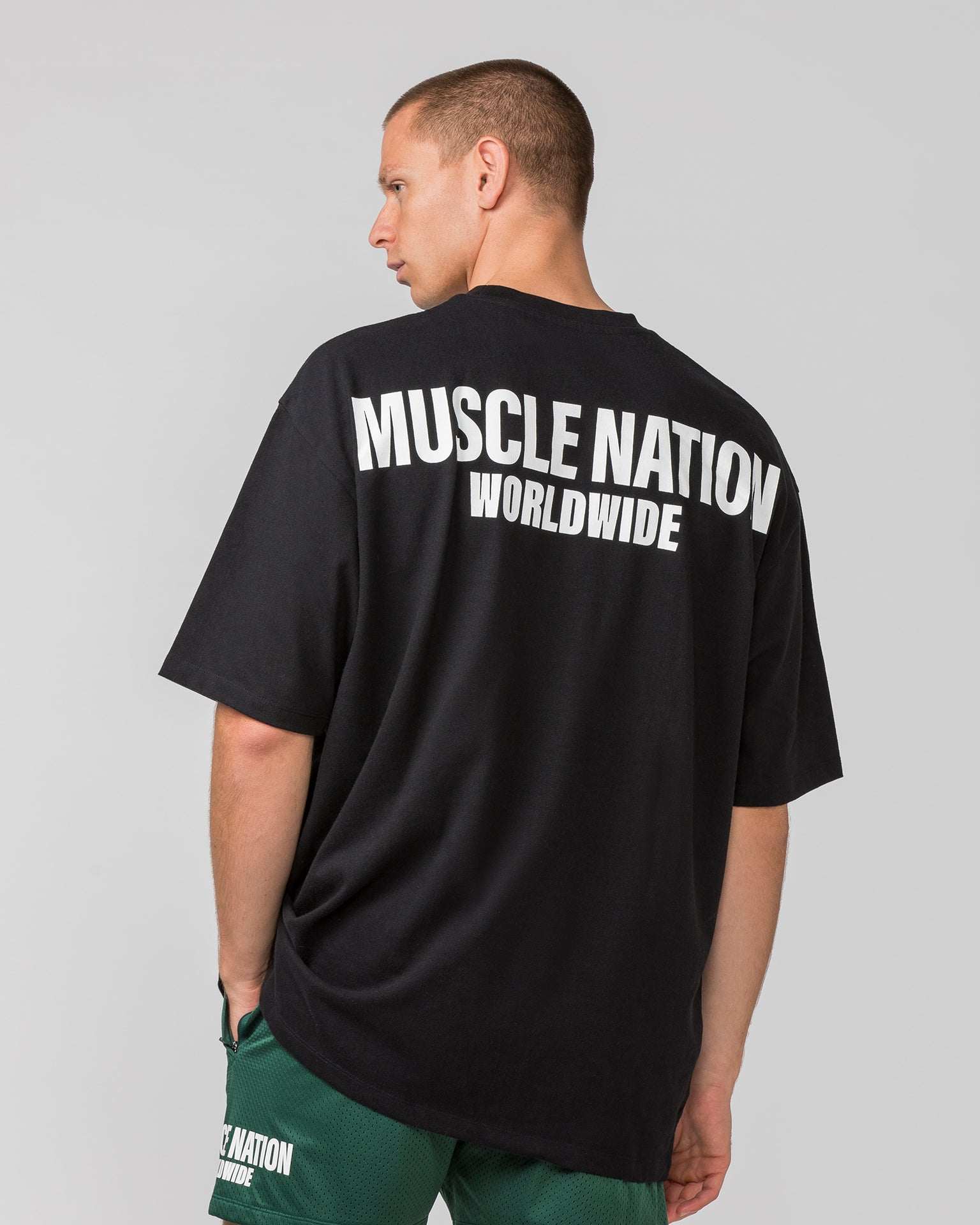 Worldwide Pump Cover - Black-T-Shirts-XS-062401BLK-XS-MNAPPRL31705-5-Muscle Nation