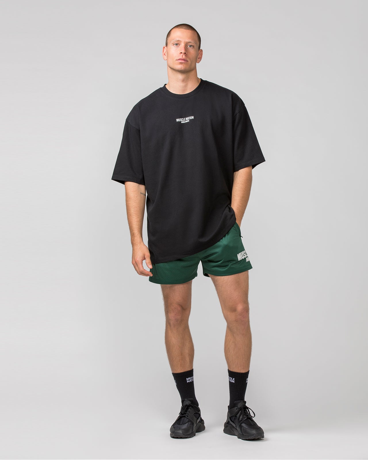 Worldwide Pump Cover - Black-T-Shirts-XS-062401BLK-XS-MNAPPRL31705-6-Muscle Nation