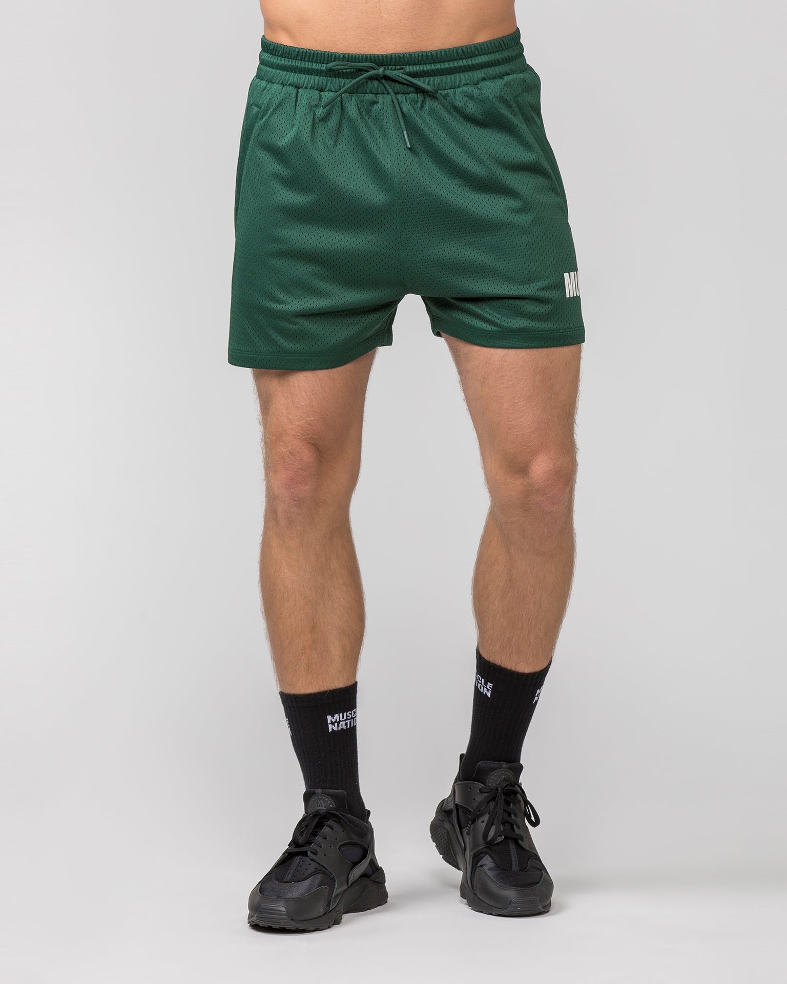 Worldwide Lay Up 3.5" Shorts - Forest Green-Shorts-S-062404FRSGRN-S-MNAPPRL31765-3-Muscle Nation