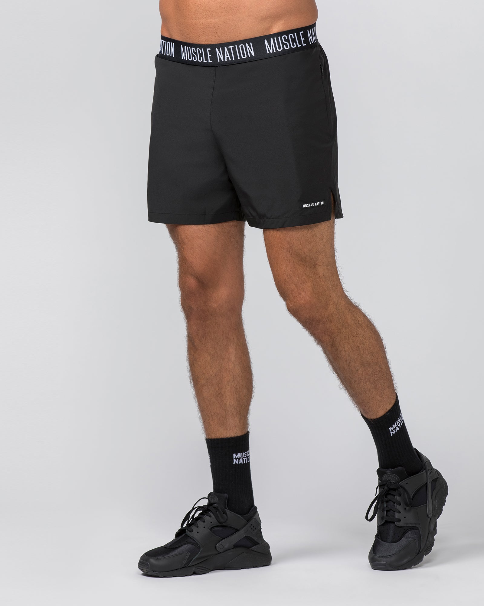 Level Up Training 4'' Shorts - Black (Black Logo)