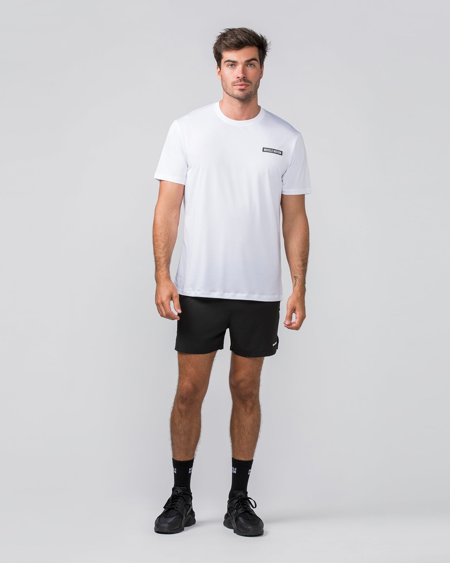 Relaxed Active Tee - White-T-Shirts-S-022437WHT-S-MNAPPRL29726-5-Muscle Nation
