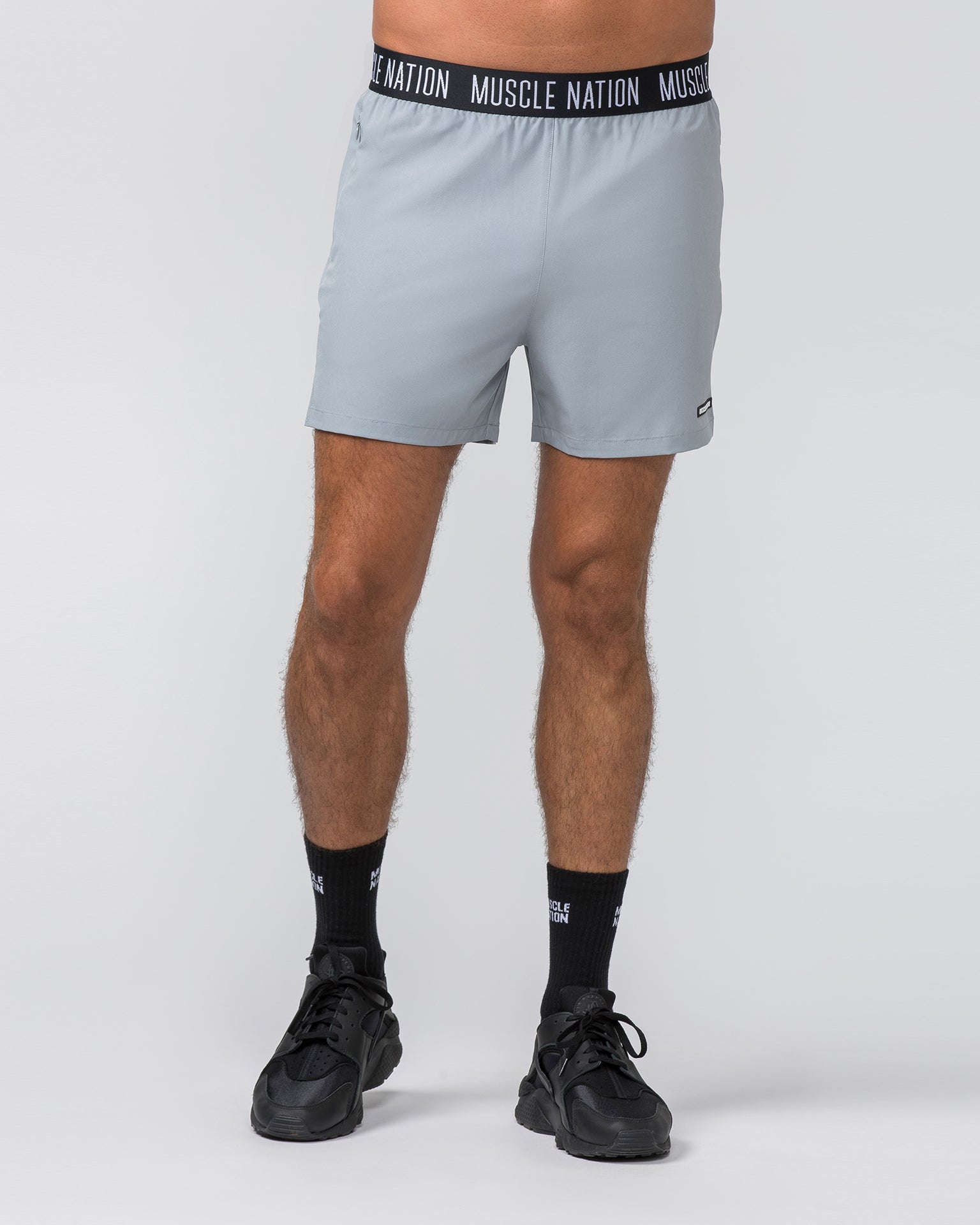 Level Up Training 4" Shorts - Jet Grey-Shorts-S-112364JETGRY-S-MNAPPRL30125-2-Muscle Nation