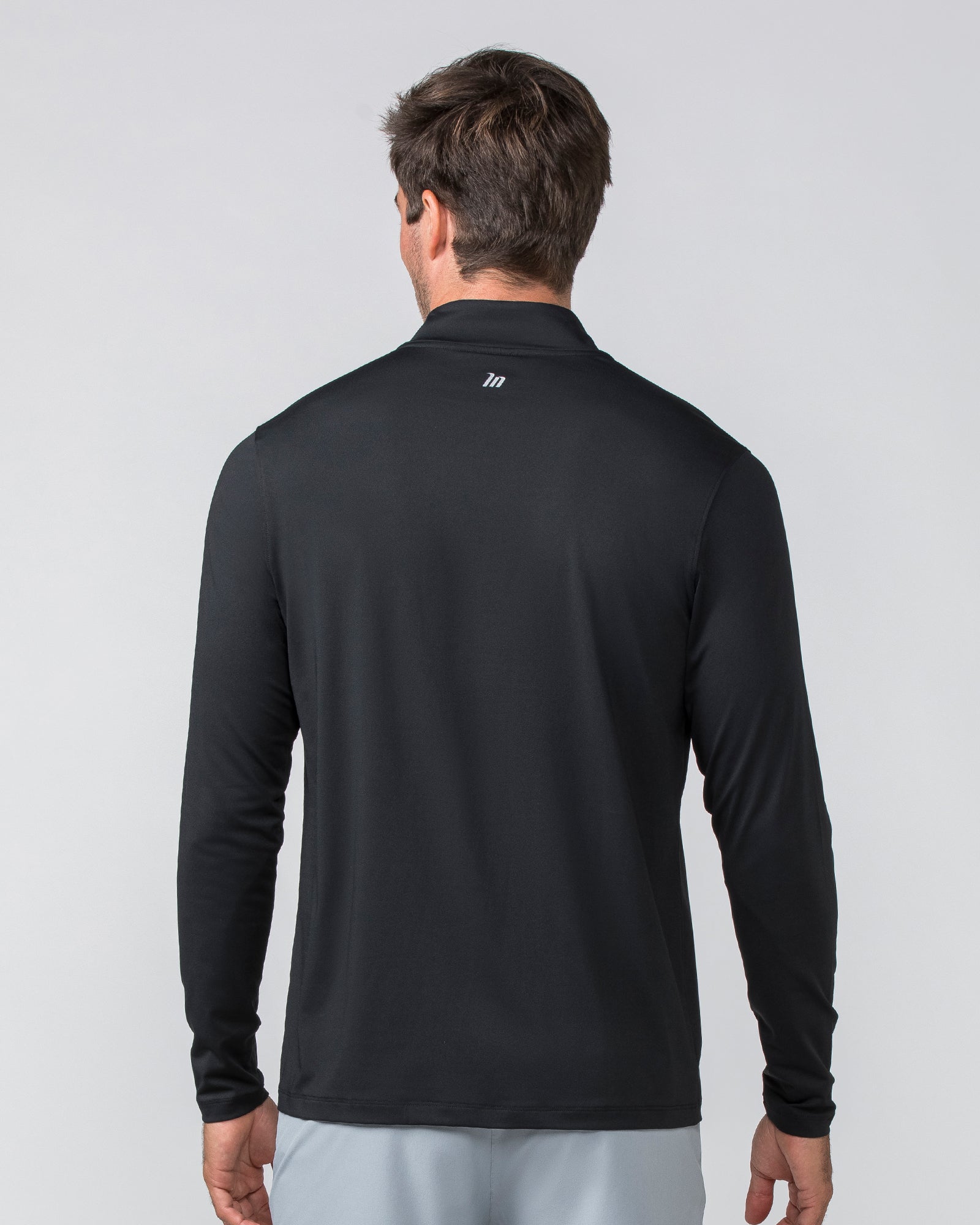 Legacy Long Sleeve Quarter Zip - Black (Black Logo)