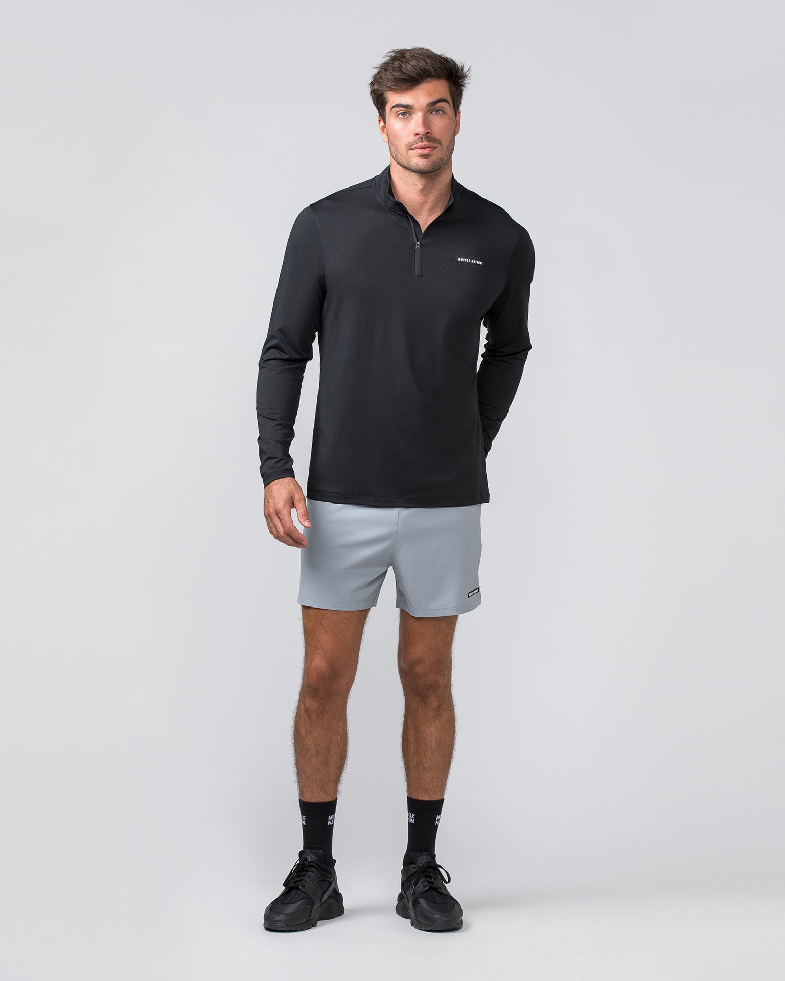 Level Up Training 4" Shorts - Jet Grey-Shorts-S-112364JETGRY-S-MNAPPRL30125-6-Muscle Nation