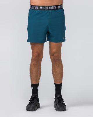 Level Up Training 4" Shorts - Tidal Teal-Shorts-S-112364TIDALTEAL-S-MNAPPRL30132-2-Muscle Nation