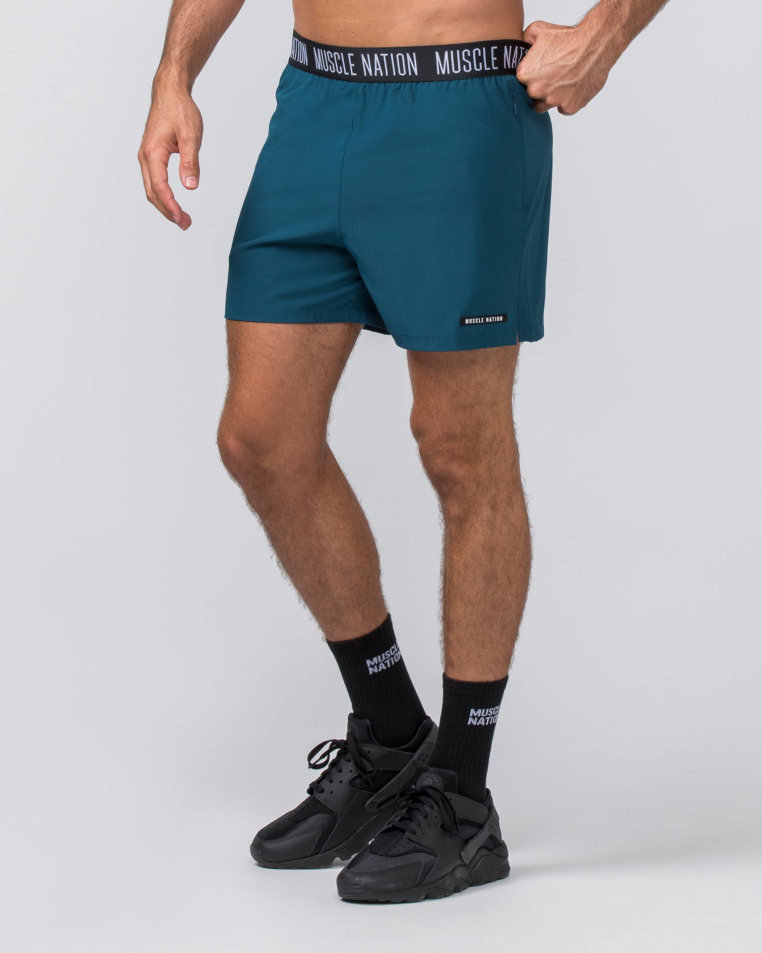 Level Up Training 4" Shorts - Tidal Teal-Shorts-S-112364TIDALTEAL-S-MNAPPRL30132-1-Muscle Nation