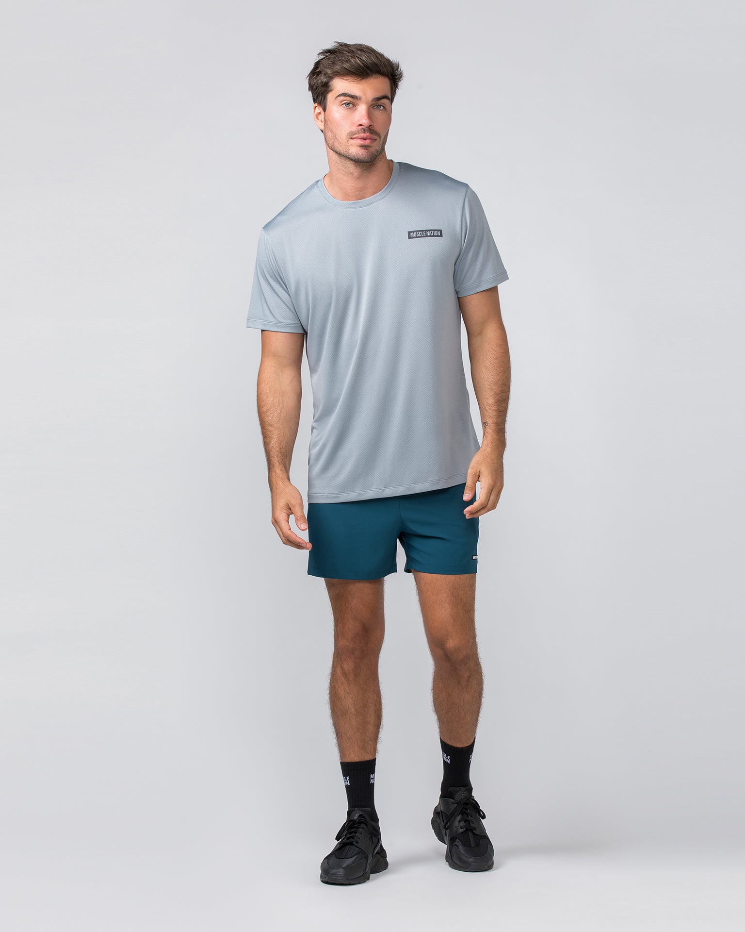 Relaxed Active Tee - Light Jet Grey-T-Shirts-S-022437LJETGR-S-MNAPPRL29719-5-Muscle Nation