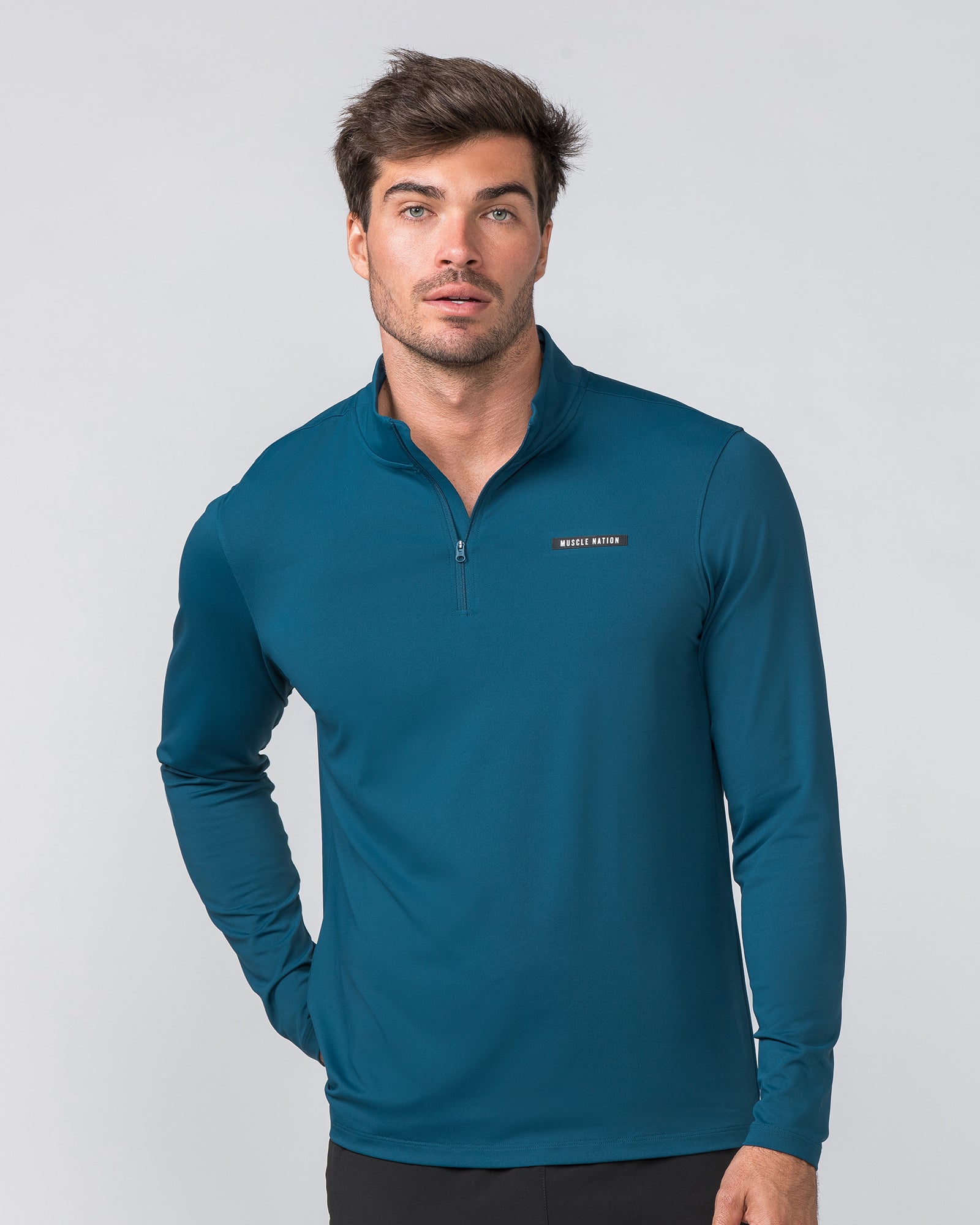 Legacy Long Sleeve Quarter Zip - Tidal Teal