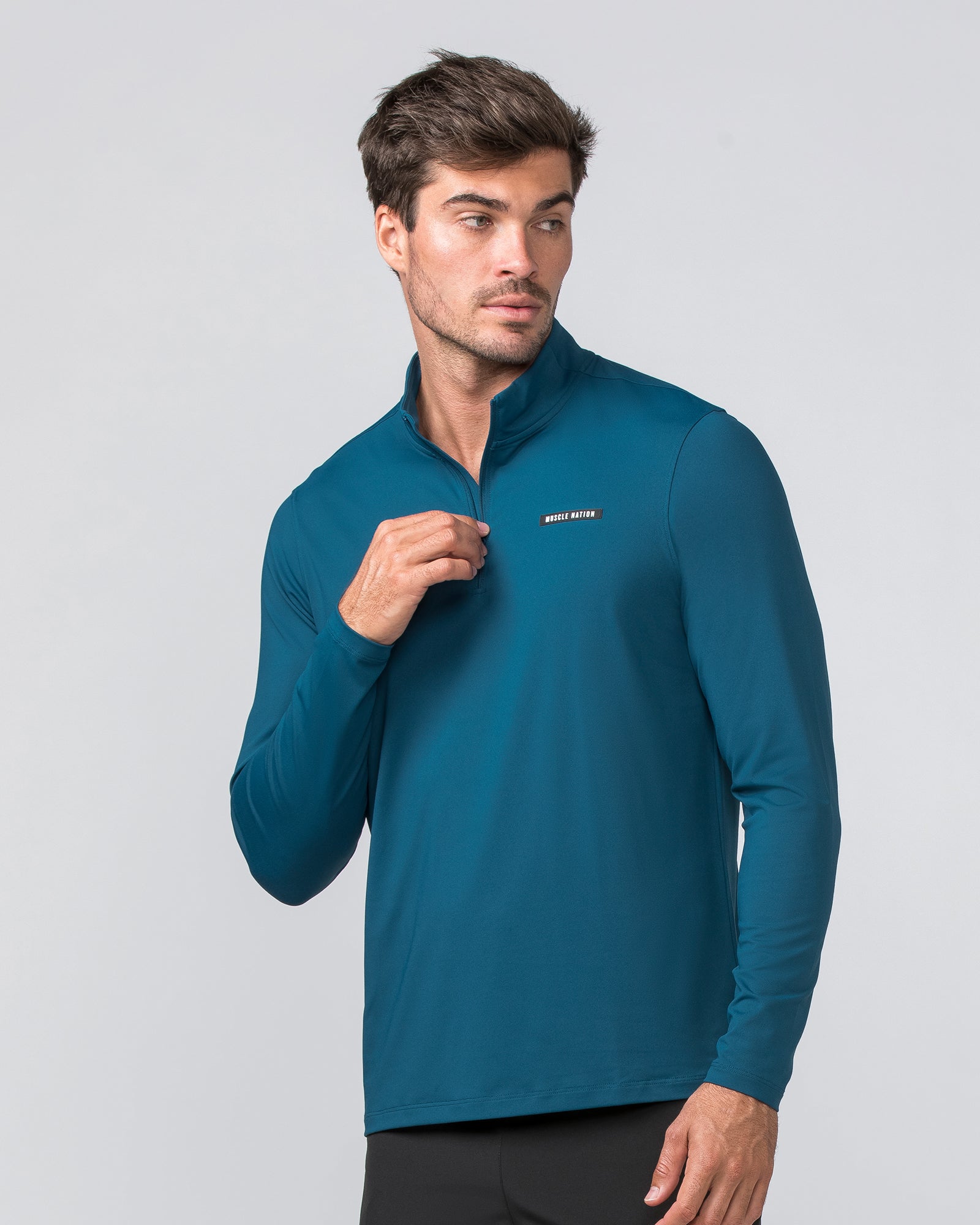 Legacy Long Sleeve Quarter Zip - Tidal Teal