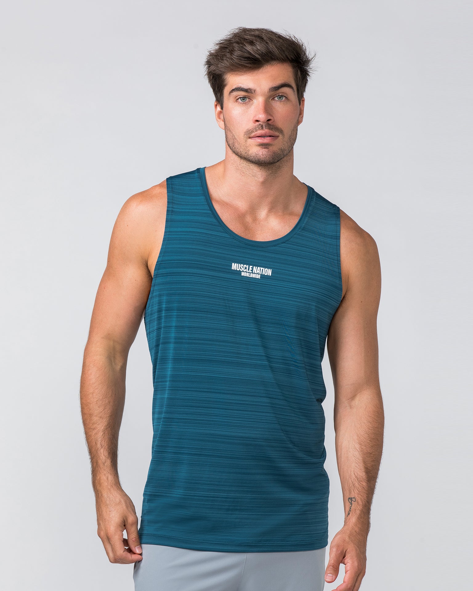 Worldwide Active Tank - Tidal Teal-Singlets & Tanks-S-022436TIDALTEAL-S-MNAPPRL29705-3-Muscle Nation