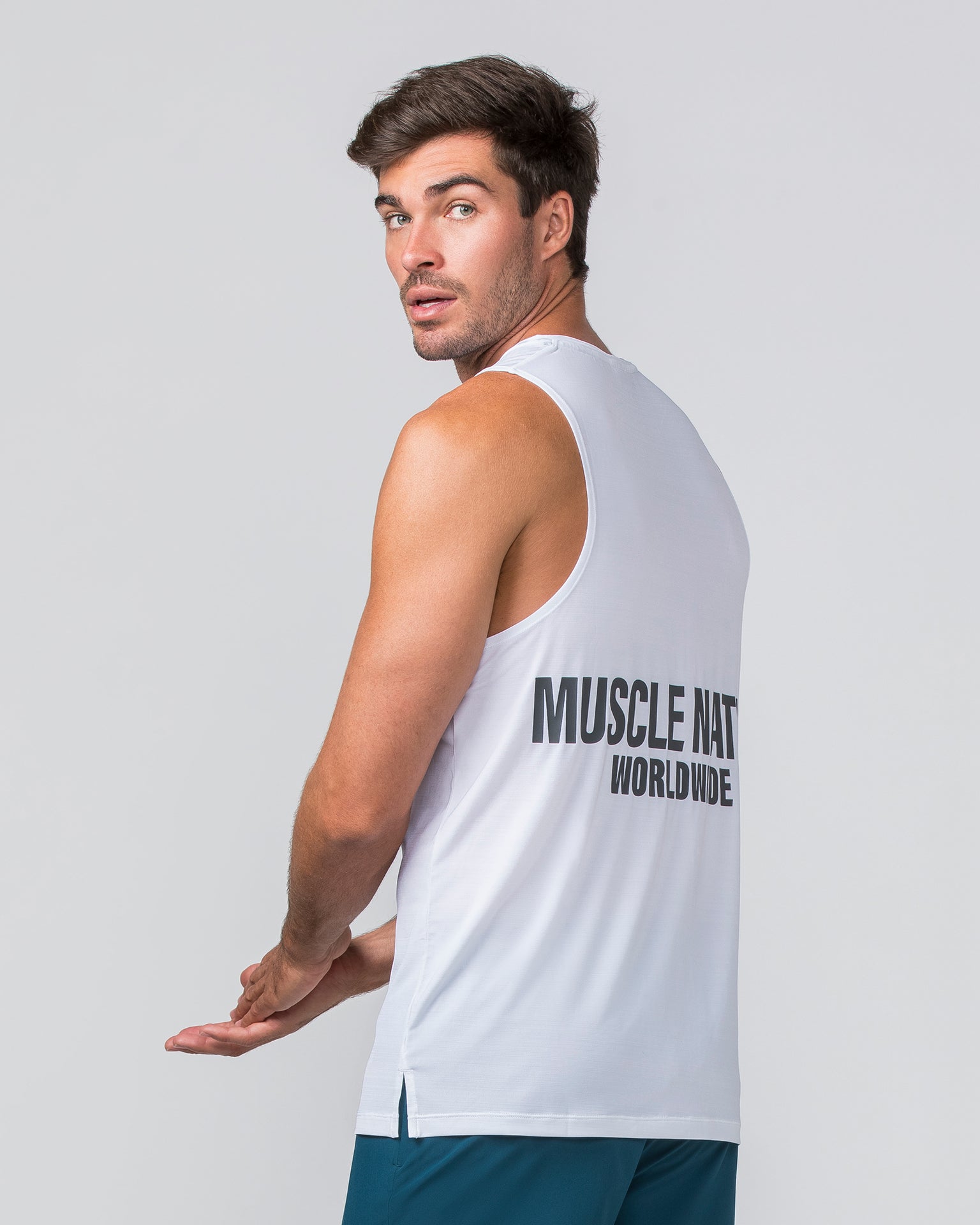 Worldwide Active Tank - White-Singlets & Tanks-S-022436WHT-S-MNAPPRL29691-4-Muscle Nation