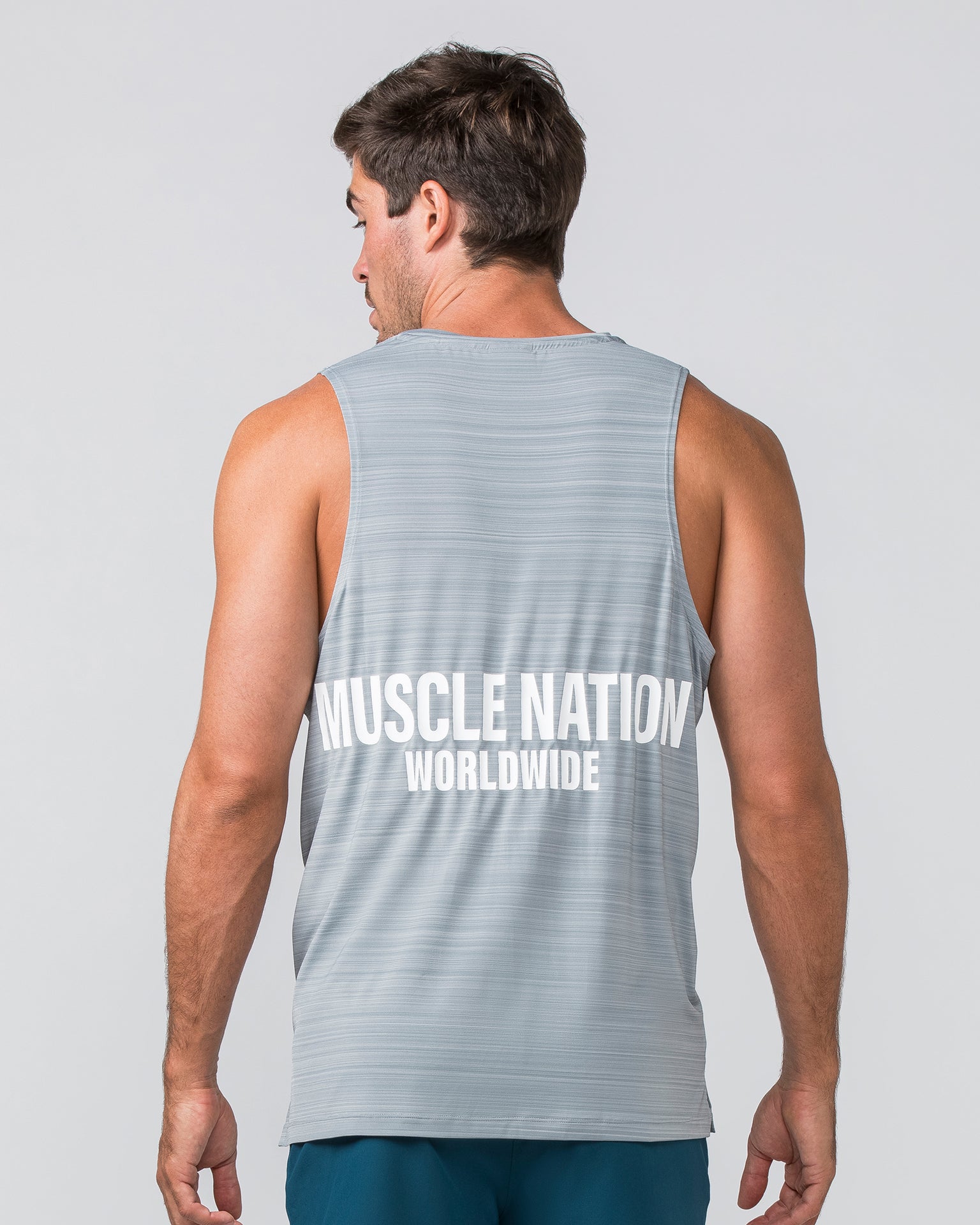 Worldwide Active Tank - Jet Grey-Singlets & Tanks-S-022436JETGRY-S-MNAPPRL29698-4-Muscle Nation