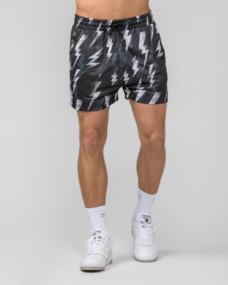 Lay Up 3.5" Shorts - Electric Bolt Print-Shorts-S-052419 ELBLTP-S-MNAPPRL30367-2-Muscle Nation