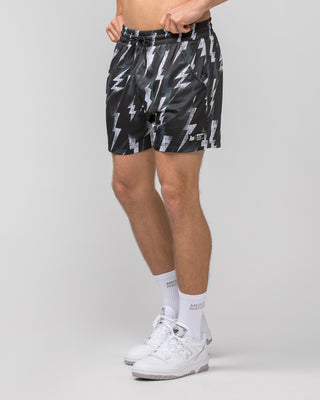 Lay Up 3.5" Shorts - Electric Bolt Print-Shorts-S-052419 ELBLTP-S-MNAPPRL30367-1-Muscle Nation