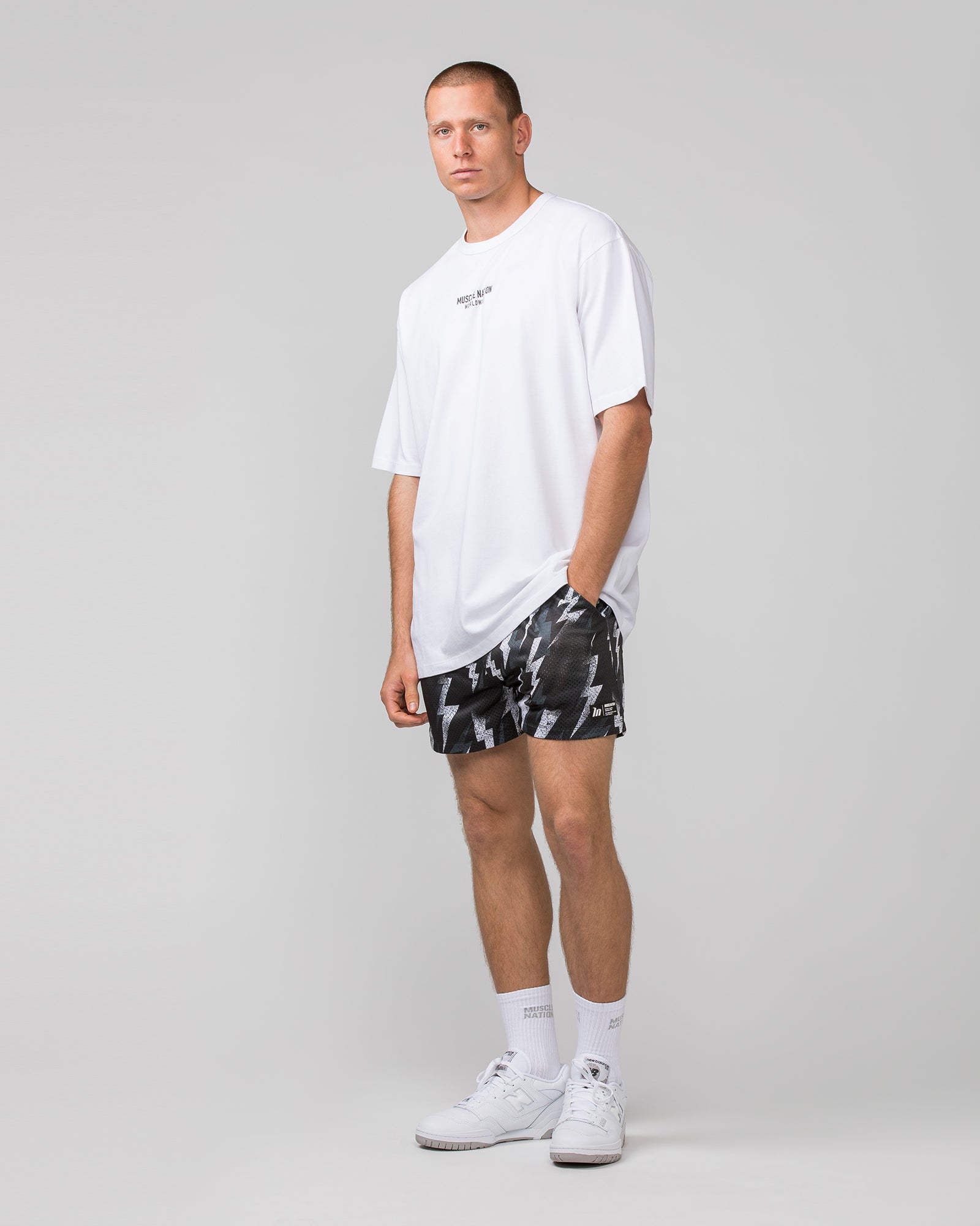 Lay Up 3.5'' Shorts - Electric Bolt Print