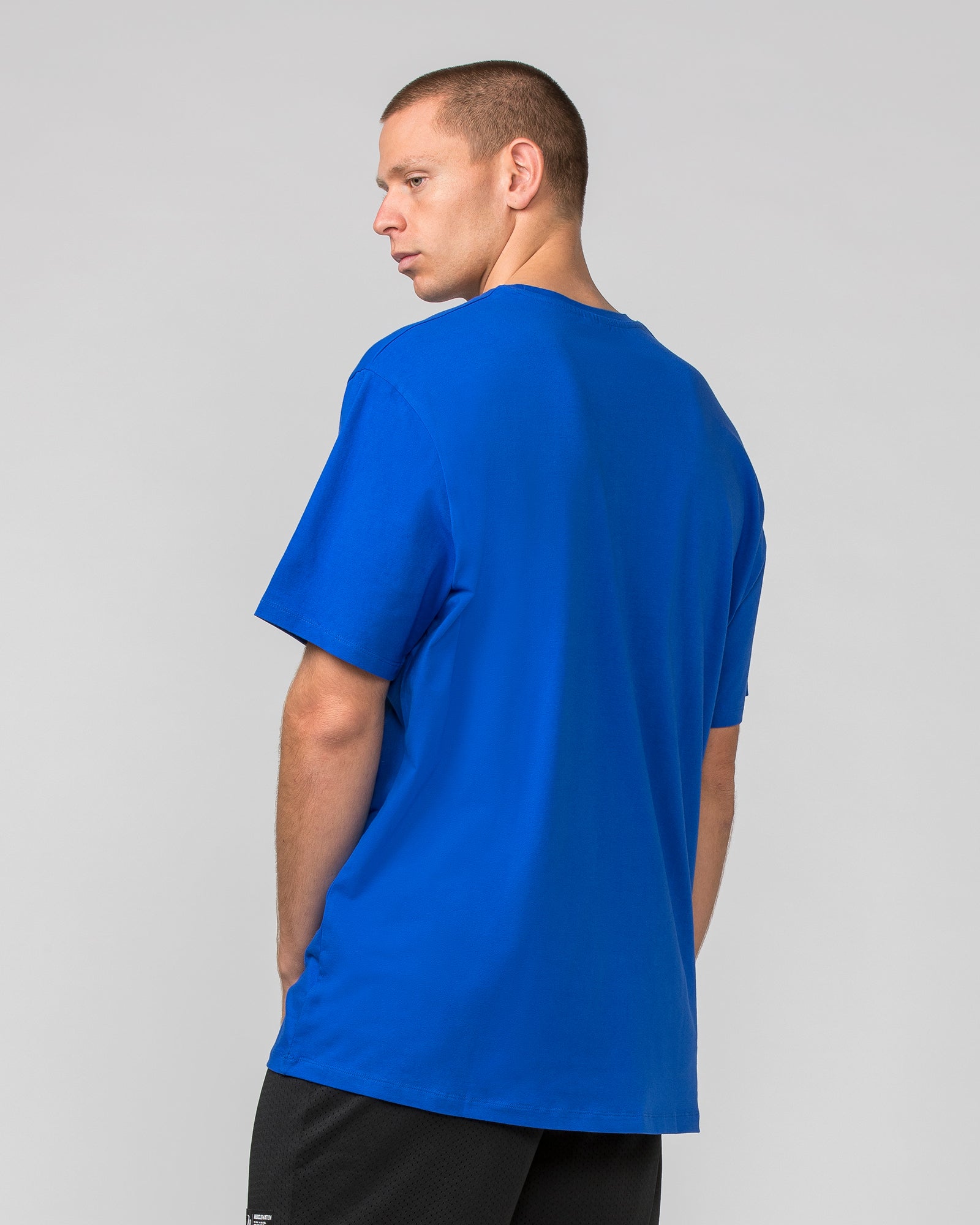 Oversized Tonal Tee - Bondi Blue