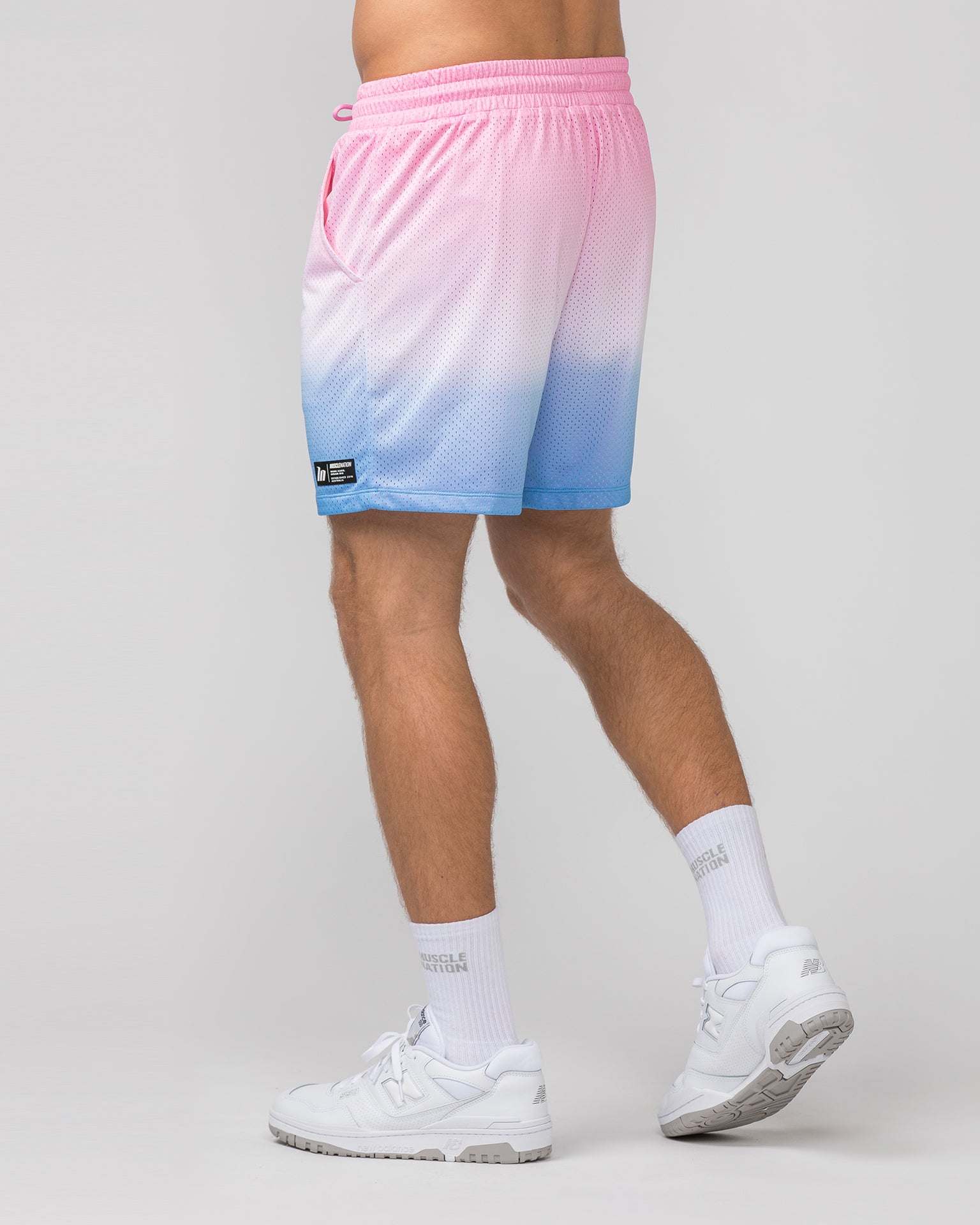 Lay Up 5" Shorts - Ombre Print-Shorts-S-052418OMBPR-S-MNAPPRL30353-4-Muscle Nation