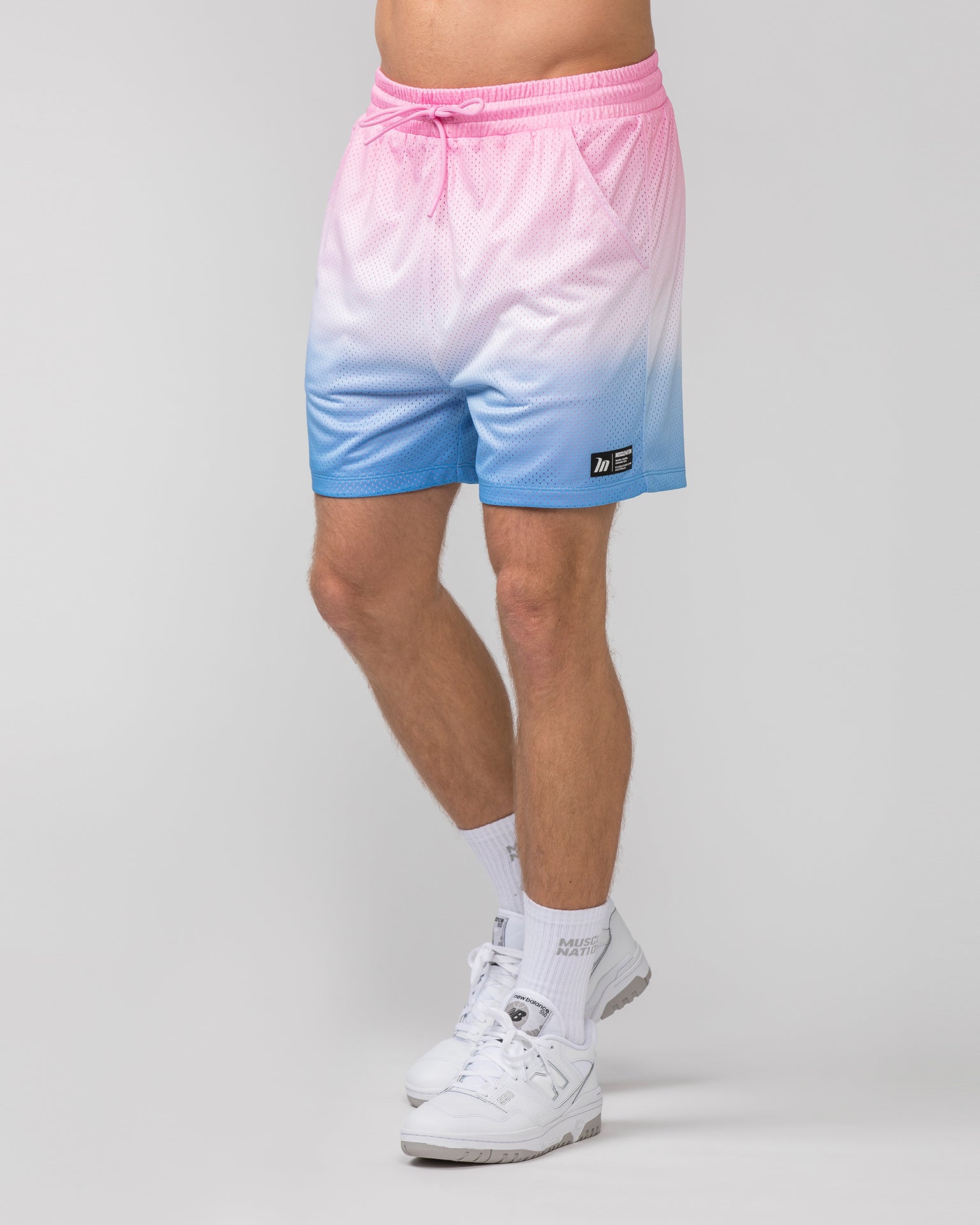 Lay Up 5" Shorts - Ombre Print-Shorts-S-052418OMBPR-S-MNAPPRL30353-3-Muscle Nation