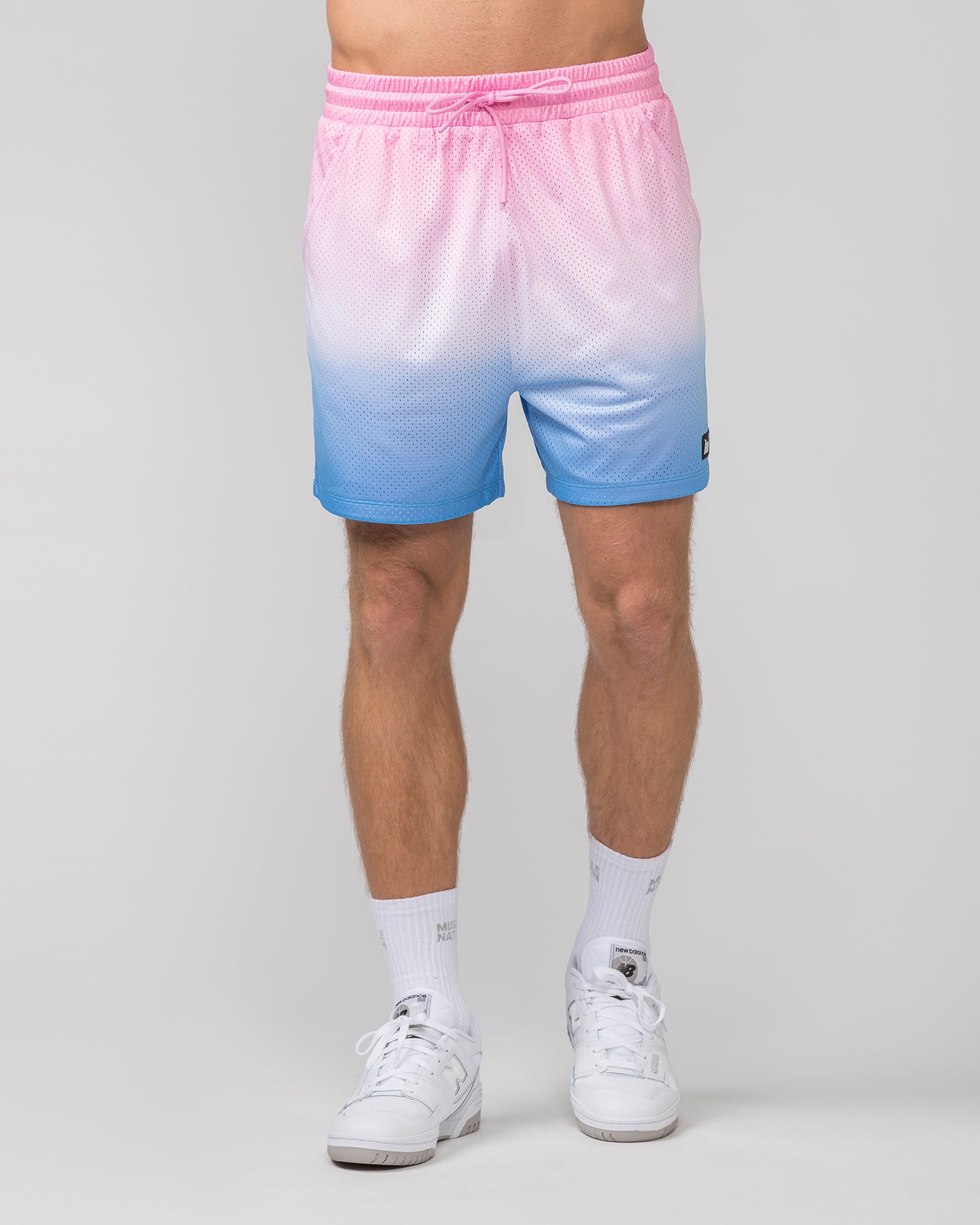 Lay Up 5" Shorts - Ombre Print-Shorts-S-052418OMBPR-S-MNAPPRL30353-2-Muscle Nation