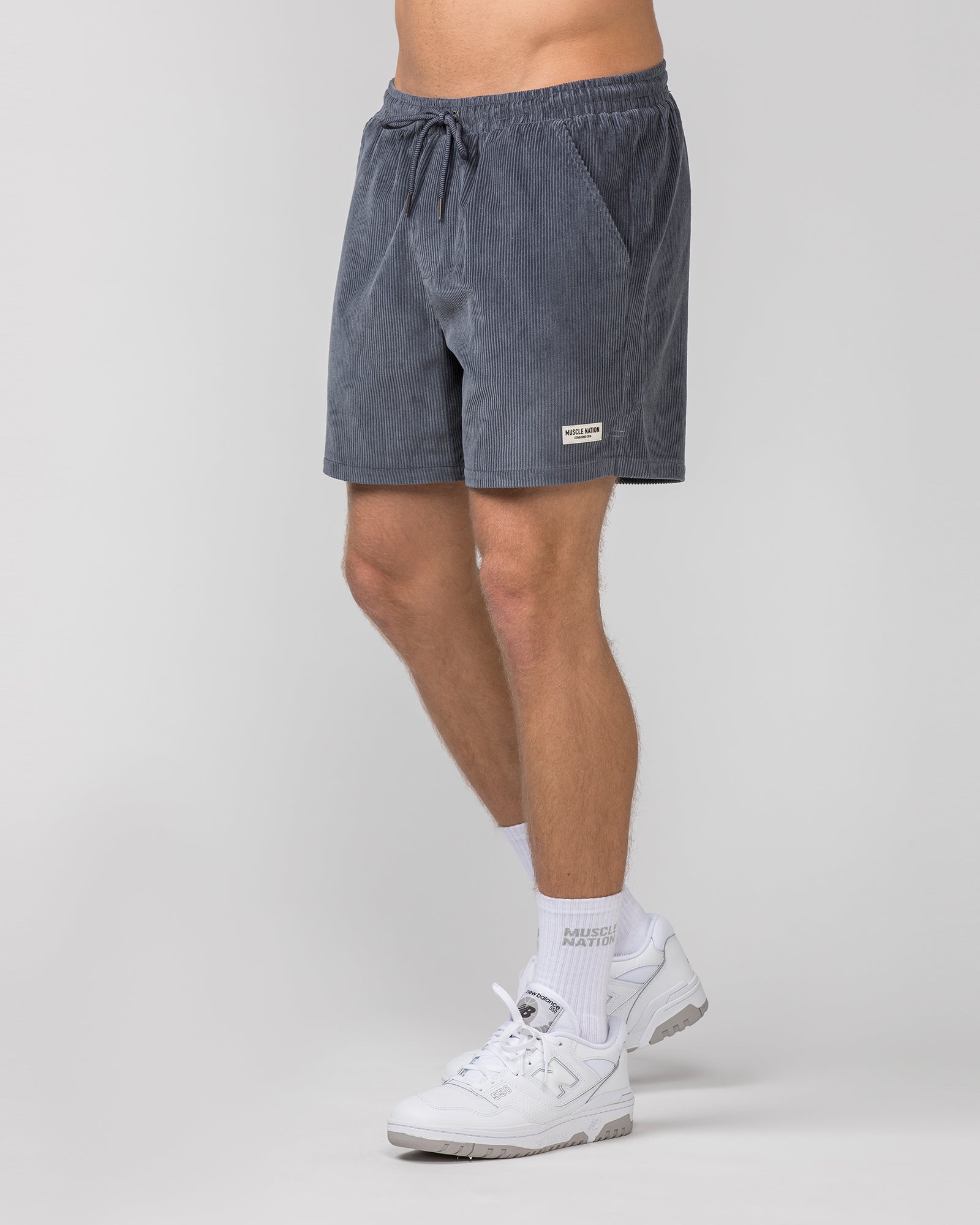 Daily Corduroy Shorts - Thunder – Muscle Nation