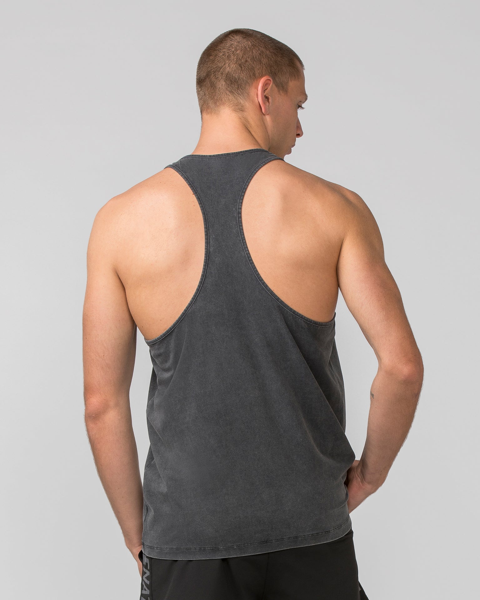 Infinite Y Back Singlet - Washed Black-Singlets & Tanks-S-032448WSHBLK-S-MNAPPRL30578-4-Muscle Nation