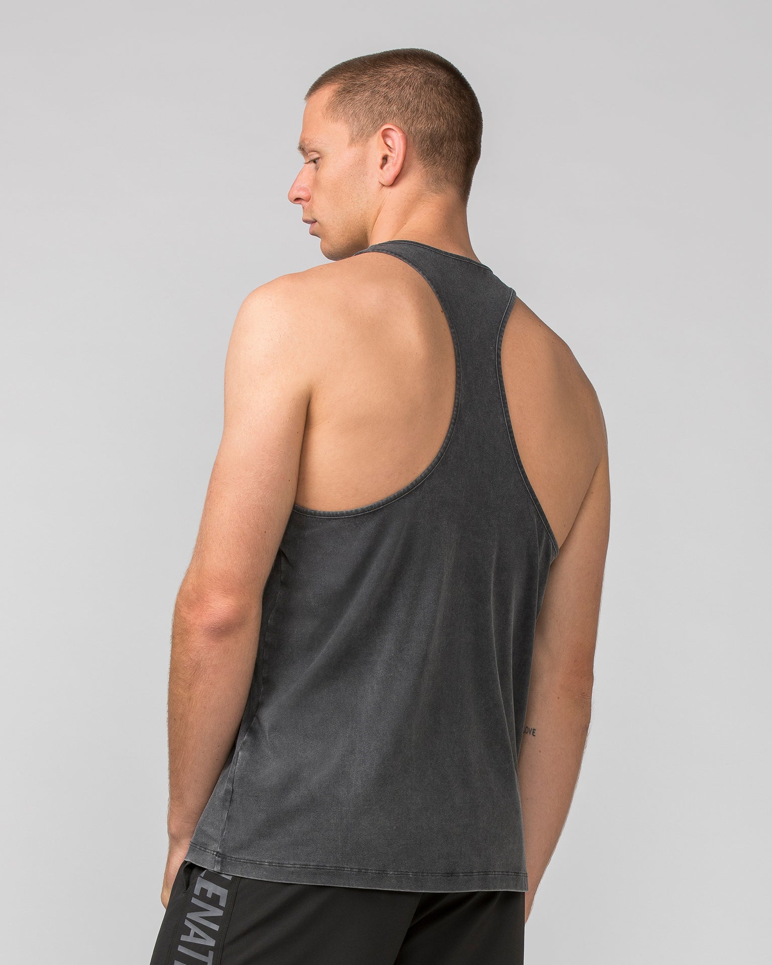 Infinite Y Back Singlet - Washed Black-Singlets & Tanks-S-032448WSHBLK-S-MNAPPRL30578-3-Muscle Nation