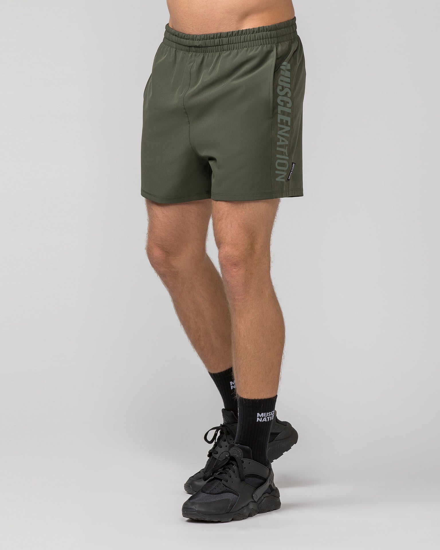 Function 4" Shorts - Dark Khaki-Shorts-S-042362DKHAKI-S-MNAPPRL22319-3-Muscle Nation