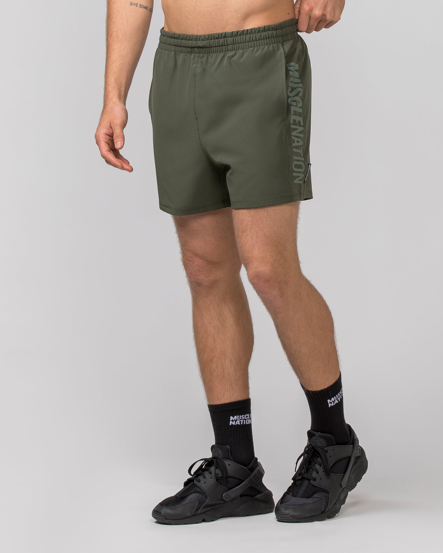 Function 4" Shorts - Dark Khaki-Shorts-S-042362DKHAKI-S-MNAPPRL22319-1-Muscle Nation