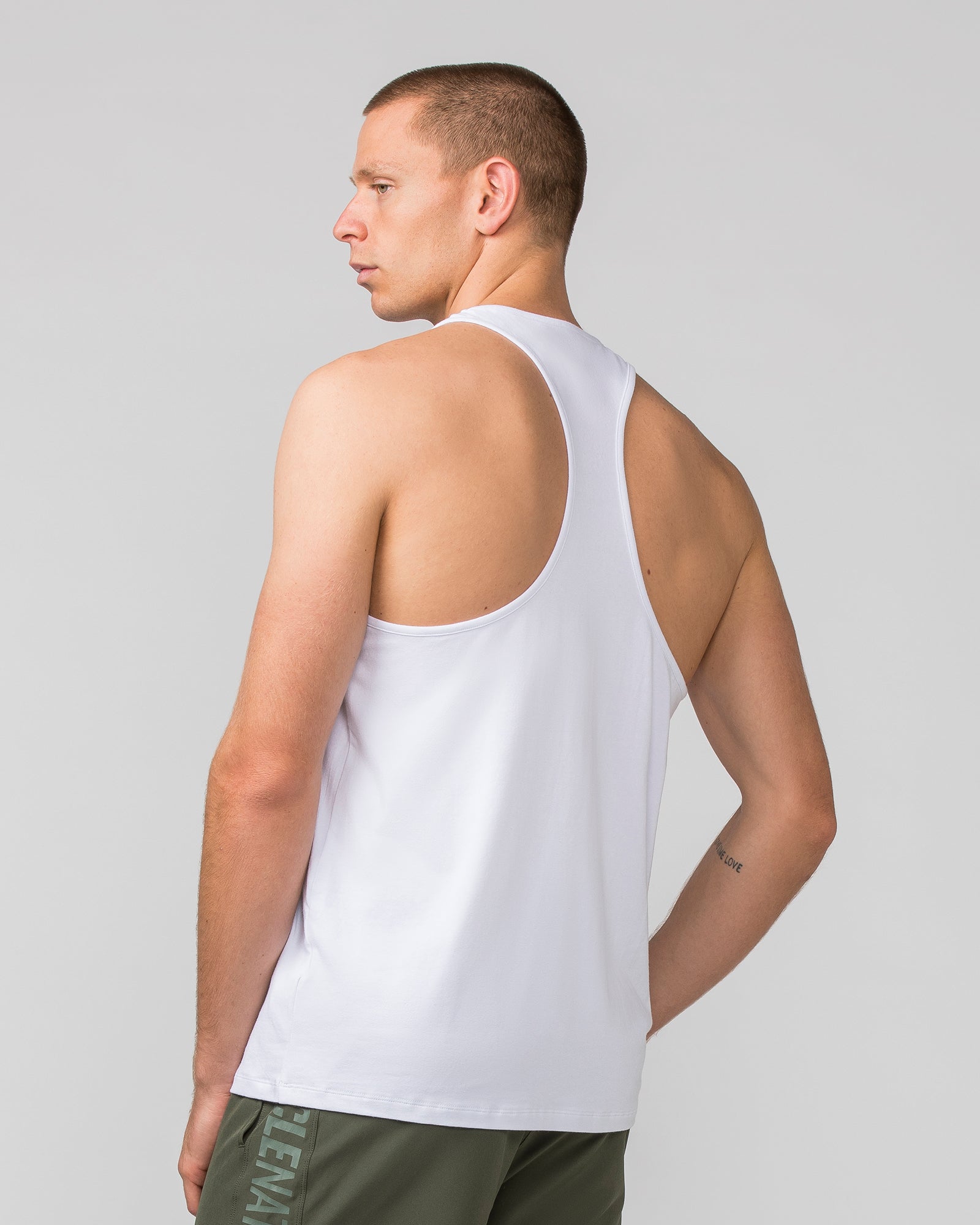 Infinite Y Back Singlet - White