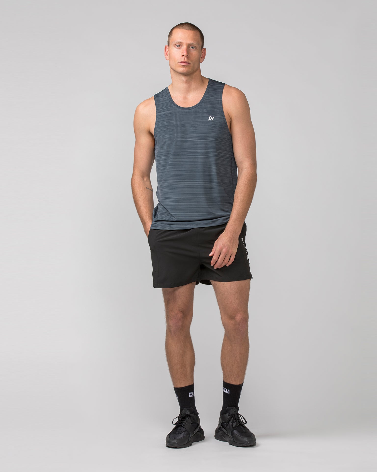 MN Active Running Tank - Thunder-Singlets & Tanks-S-022485THNDR-S-MNAPPRL30253-5-Muscle Nation
