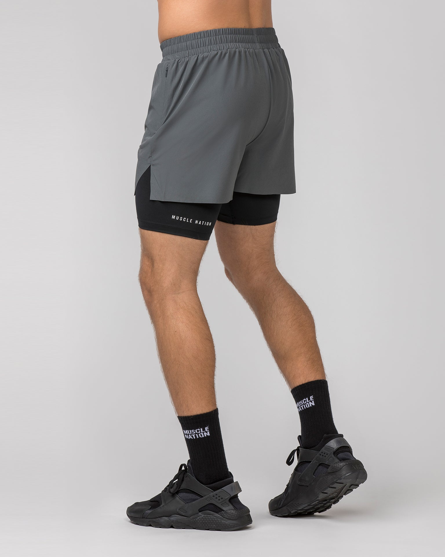 Replay 3" Shorts - Tornado/ Black-Shorts-S-022486TRNBLK-S-MNAPPRL30260-5-Muscle Nation