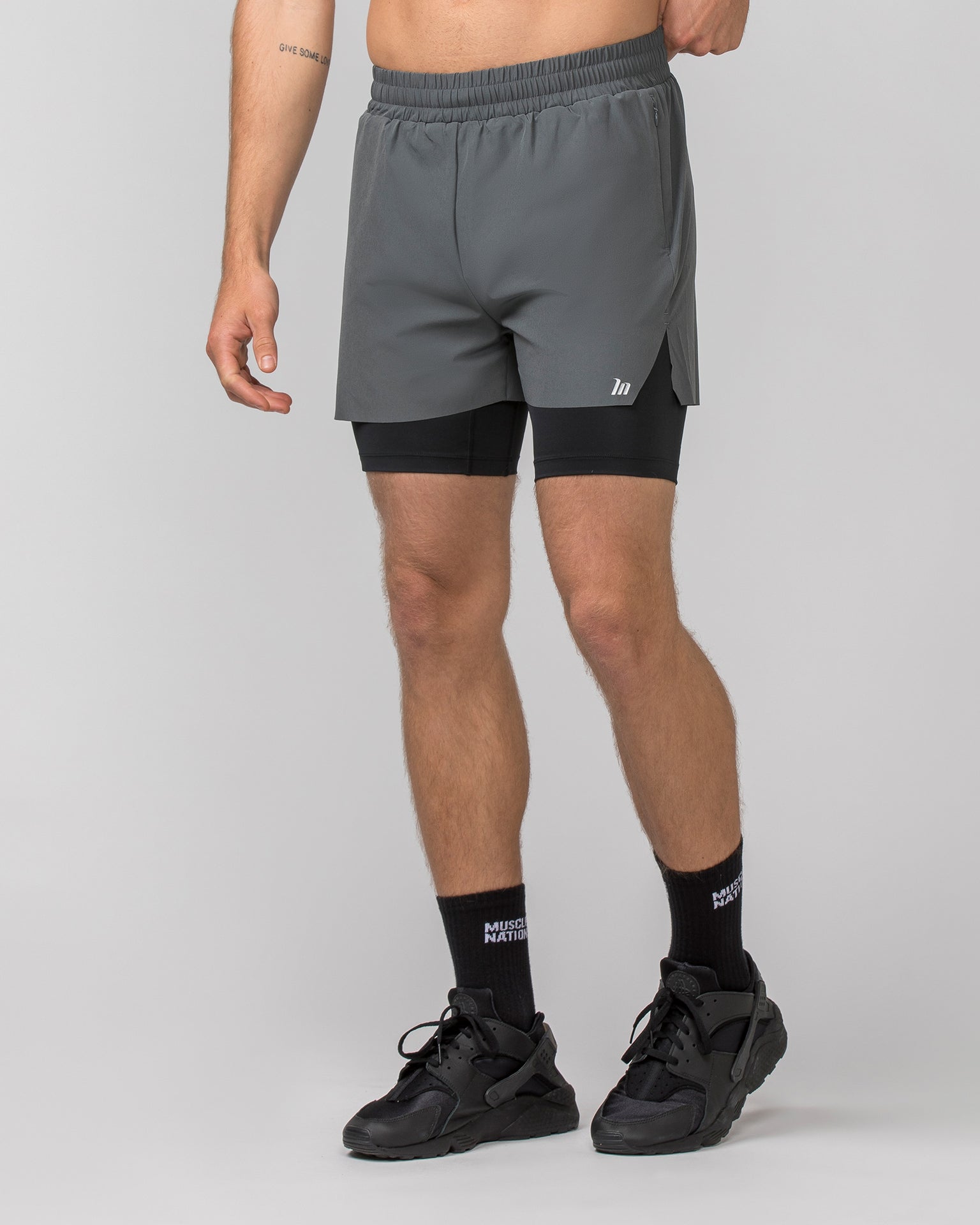 Replay 3" Shorts - Tornado/ Black-Shorts-S-022486TRNBLK-S-MNAPPRL30260-1-Muscle Nation