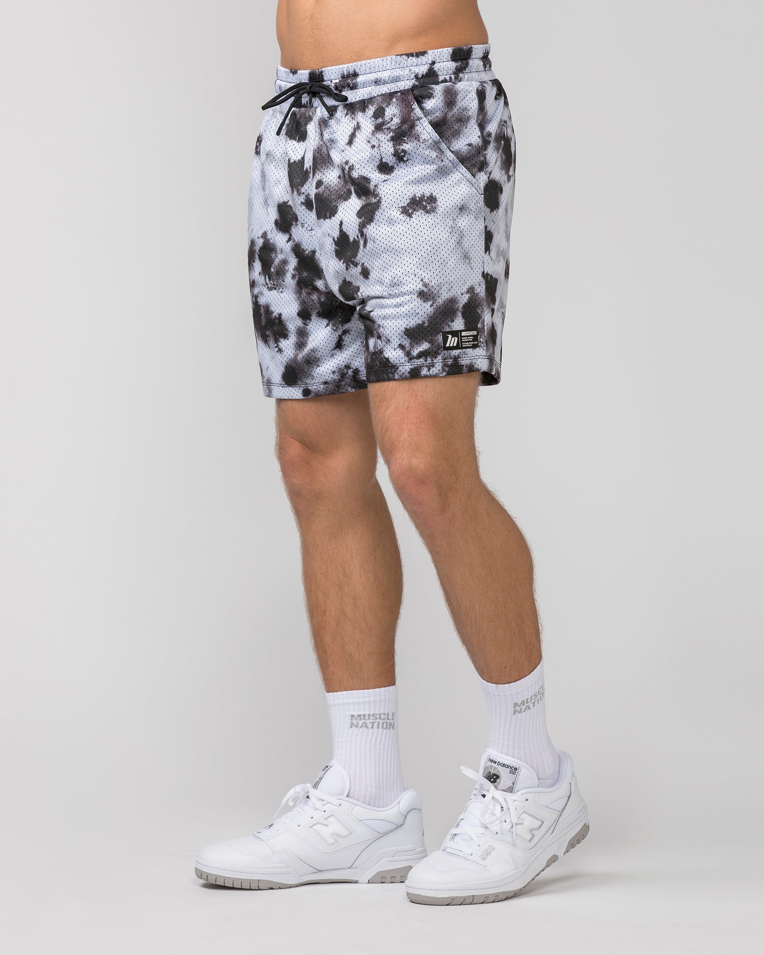 Lay Up 5" Shorts - Tie Dye Print-Shorts-S-052418GRHPR-S-MNAPPRL30346-3-Muscle Nation
