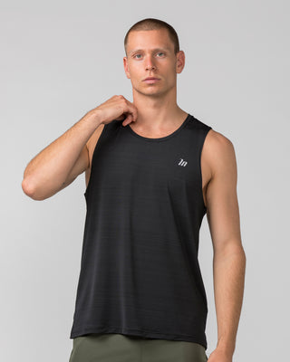 MN Active Running Tank - Black-Singlets & Tanks-S-072317BLK-S-MNAPPRL25590-1-Muscle Nation